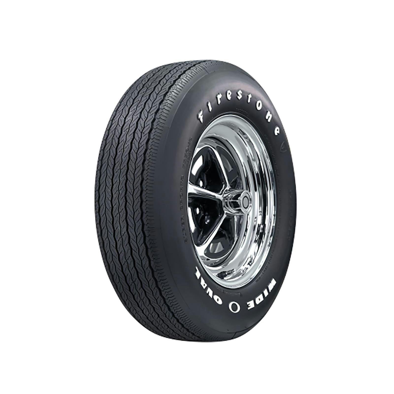 Firestone 54880 Wide Oval Tire, Raised White Letter, FR70-14
