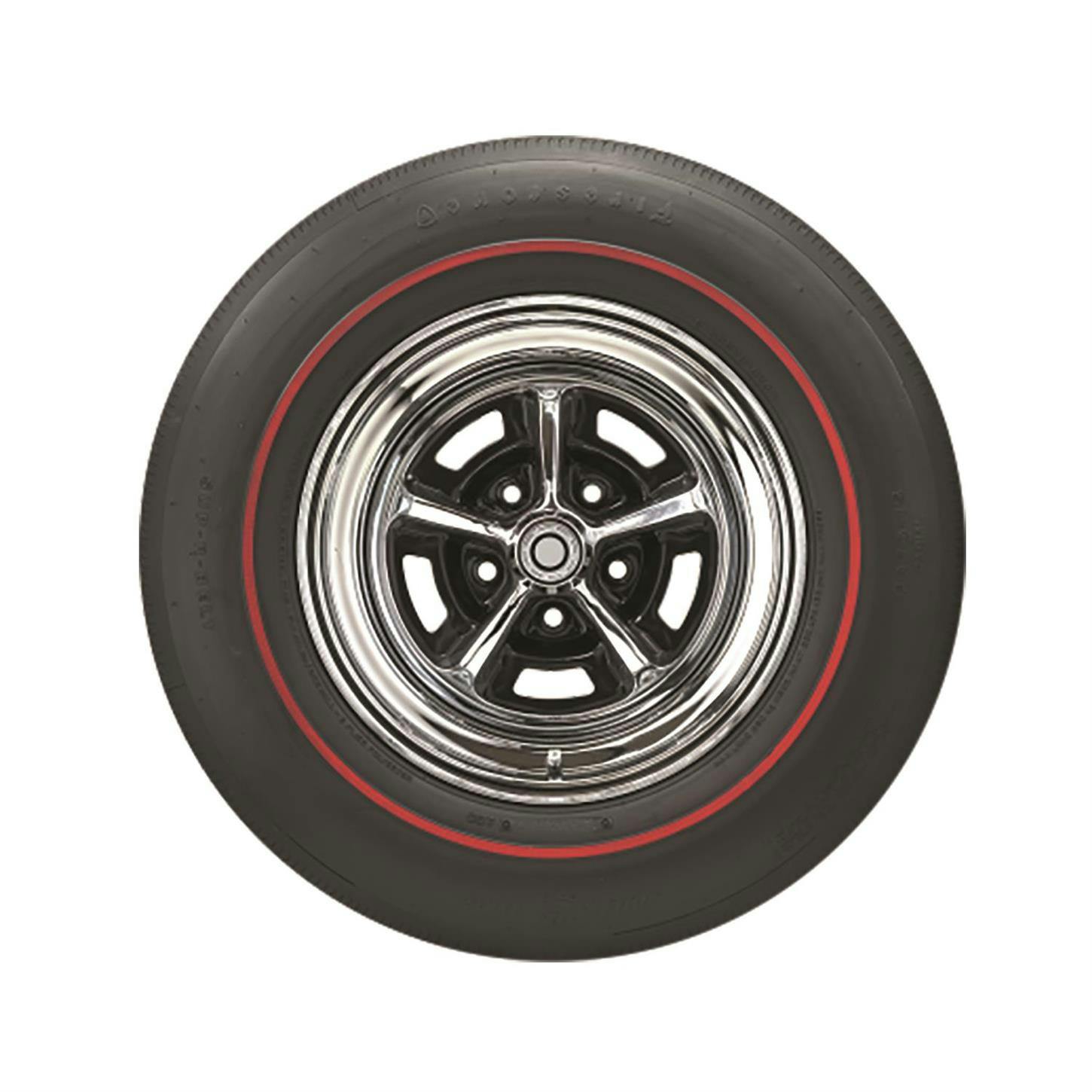 Firestone 54890 Wide Oval Tire, Redline, FR70-14