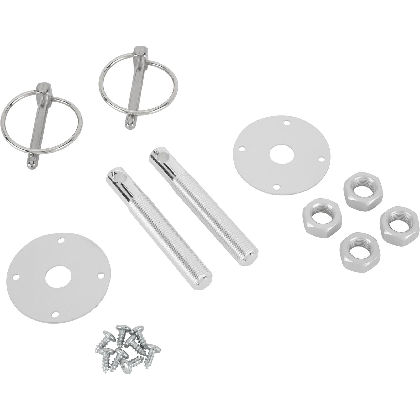 Aluminum Hood Pin Kit with Q-Clips