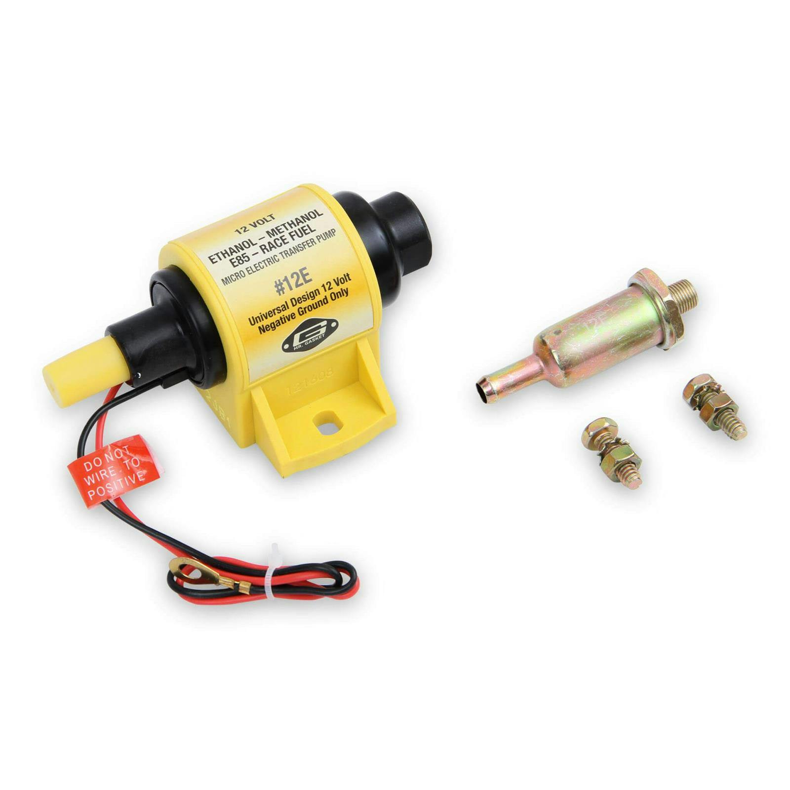 Mr Gasket 12E Micro-Electric Fuel Pump, Ethanol/Methanol, 35GPH