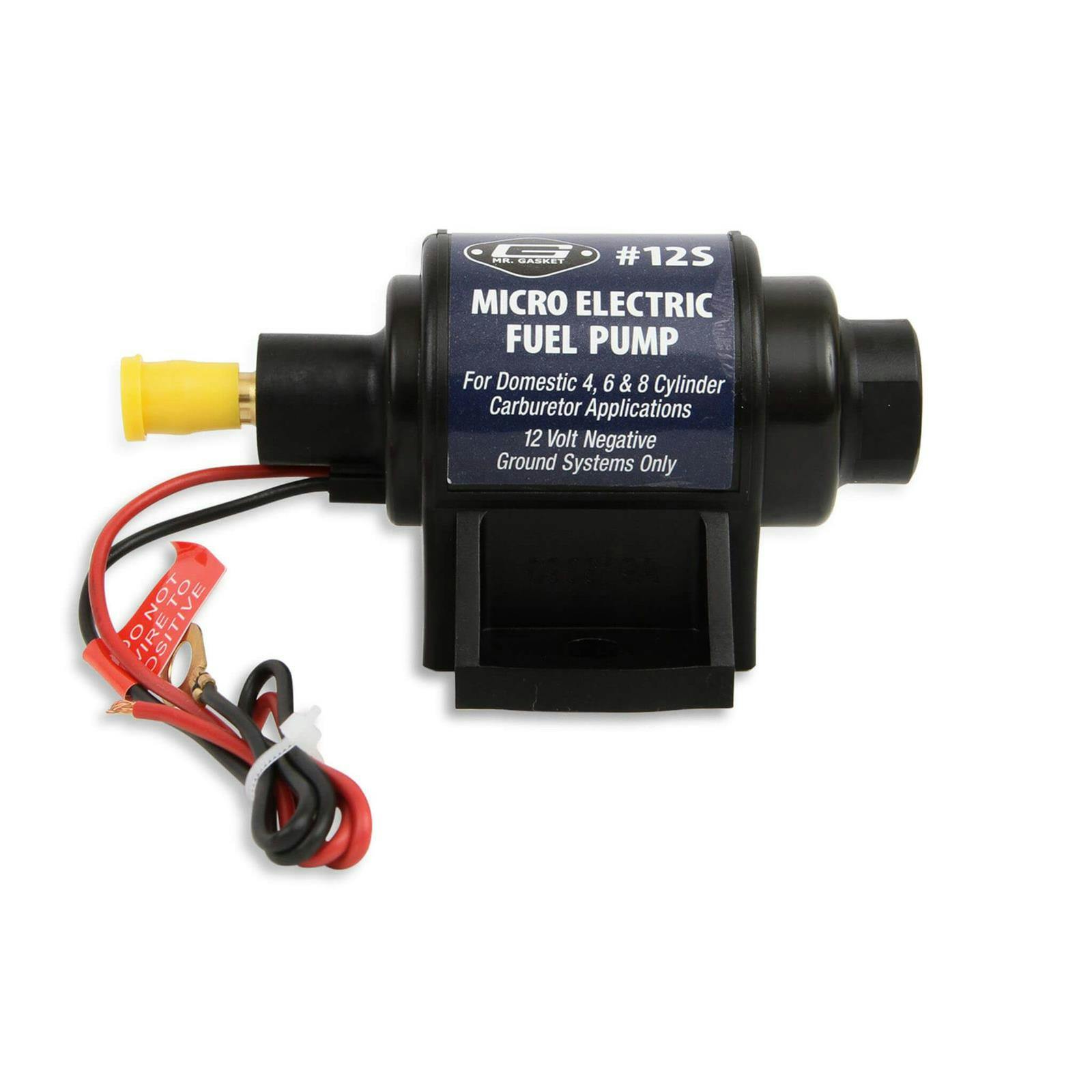 Mr. Gasket Electric Fuel Pump and SBC Chrome Block Off Plate