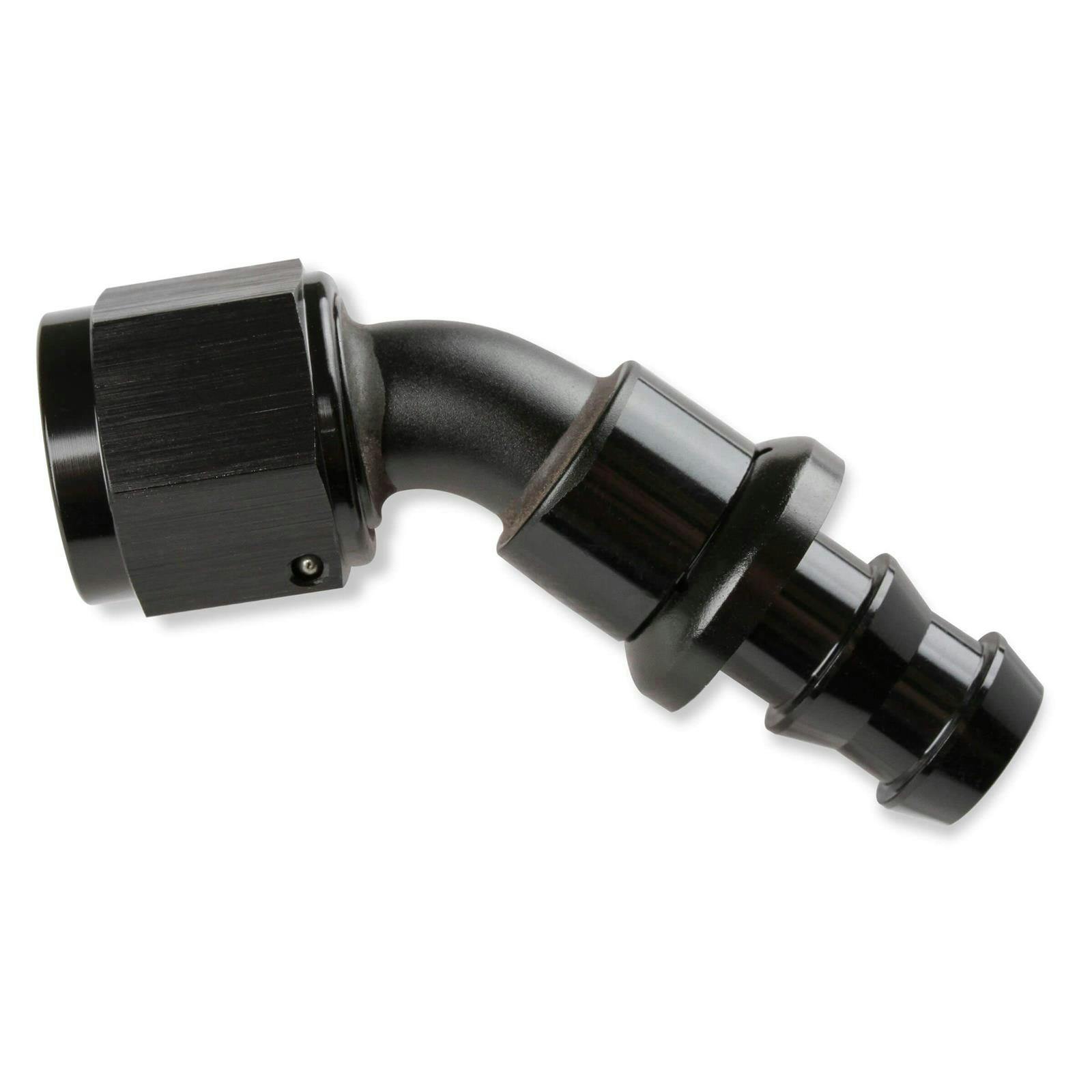 Mr Gasket 204512-BL -12 45 Degree Push-On Hose Ends, Black