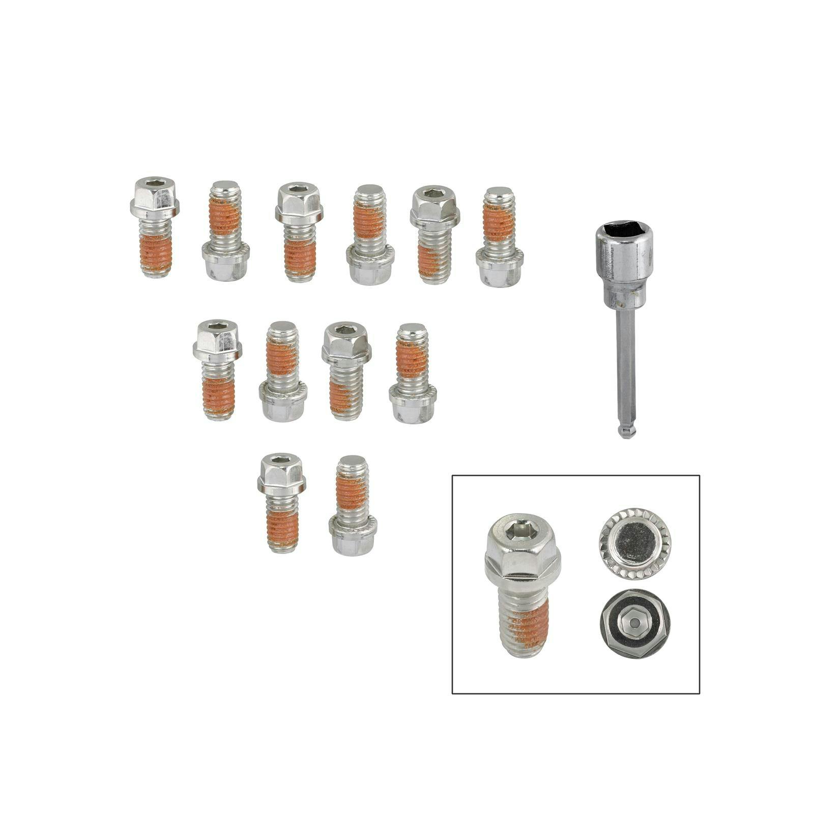 Mr Gasket 2230G HeadLock Locking Header Bolts, SBC