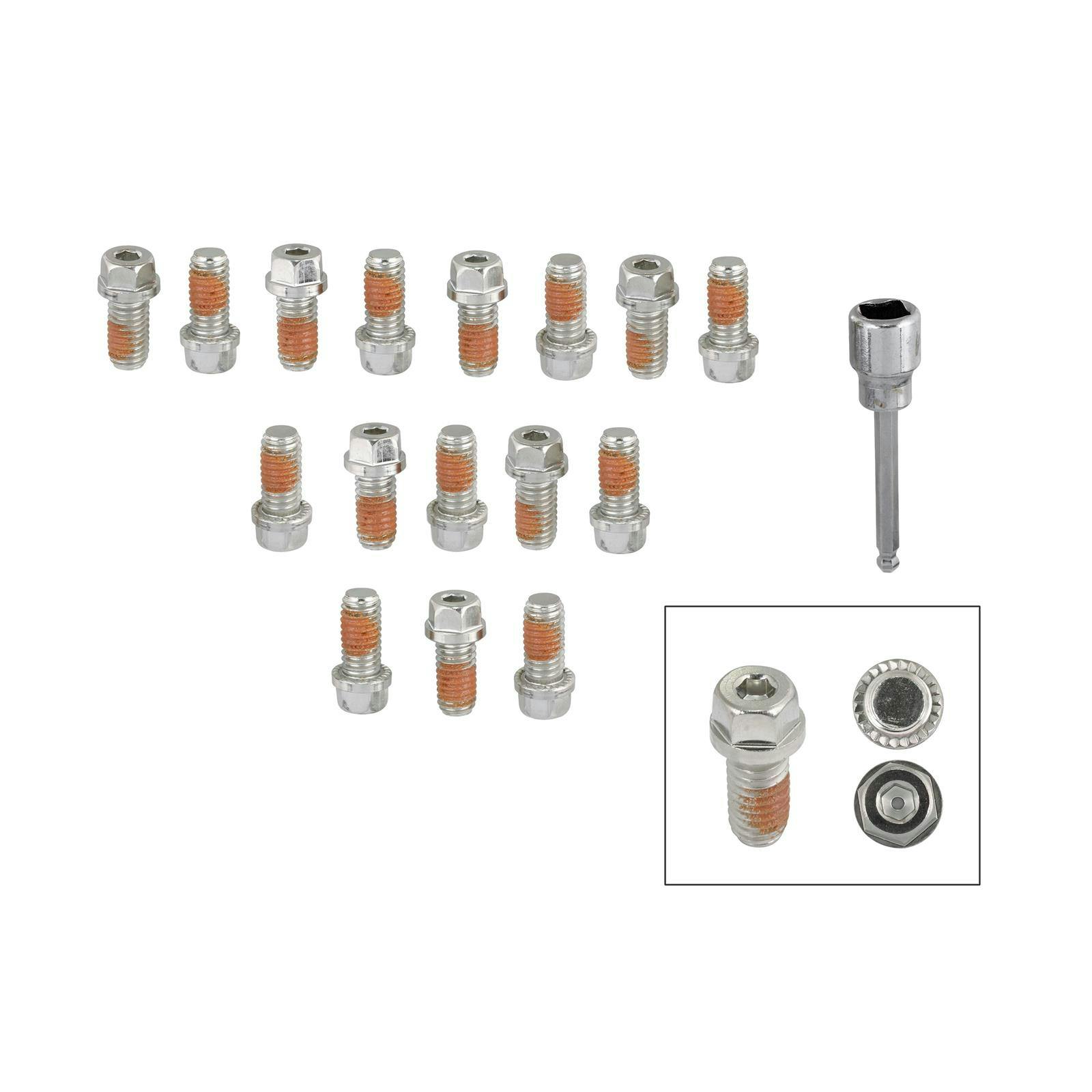 Mr Gasket 2231G HeadLock Locking Header Bolts, BBC