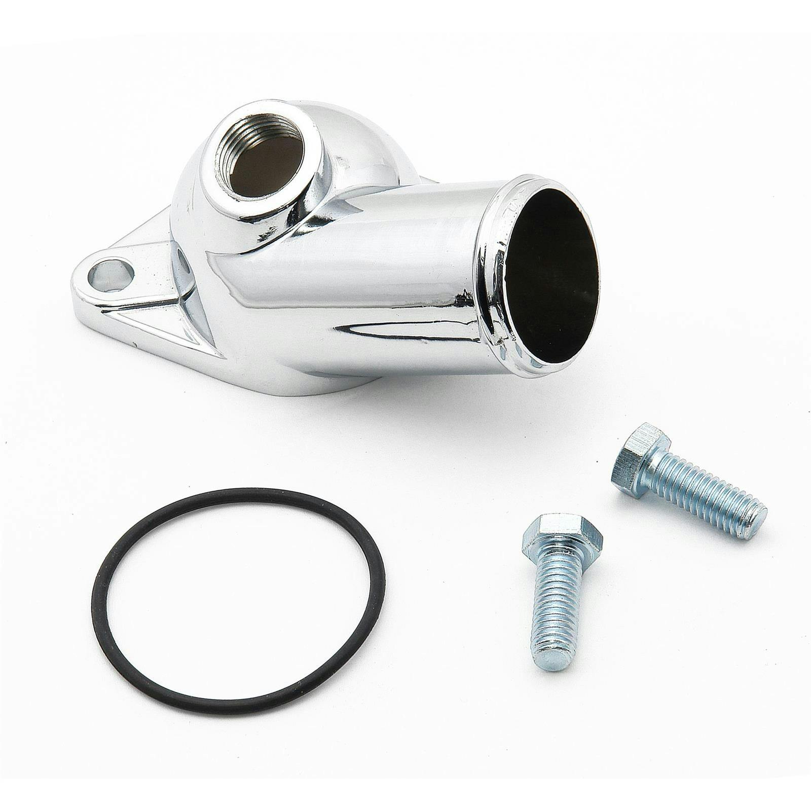 Mr Gasket 2557 Chrome Water Neck, 15 Degree