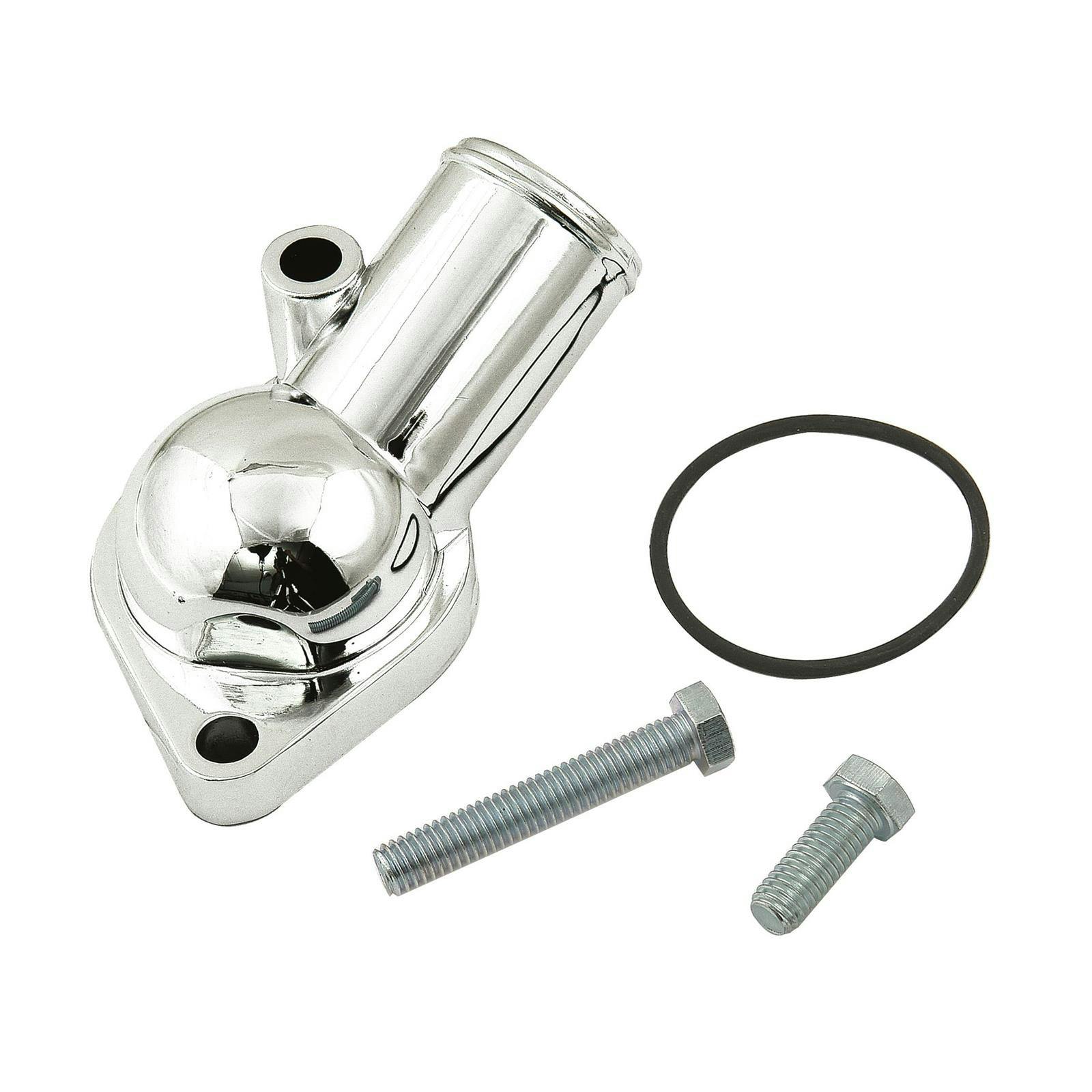 Mr Gasket 2661 Chrome Water Neck, 1966-75 Chevy V8