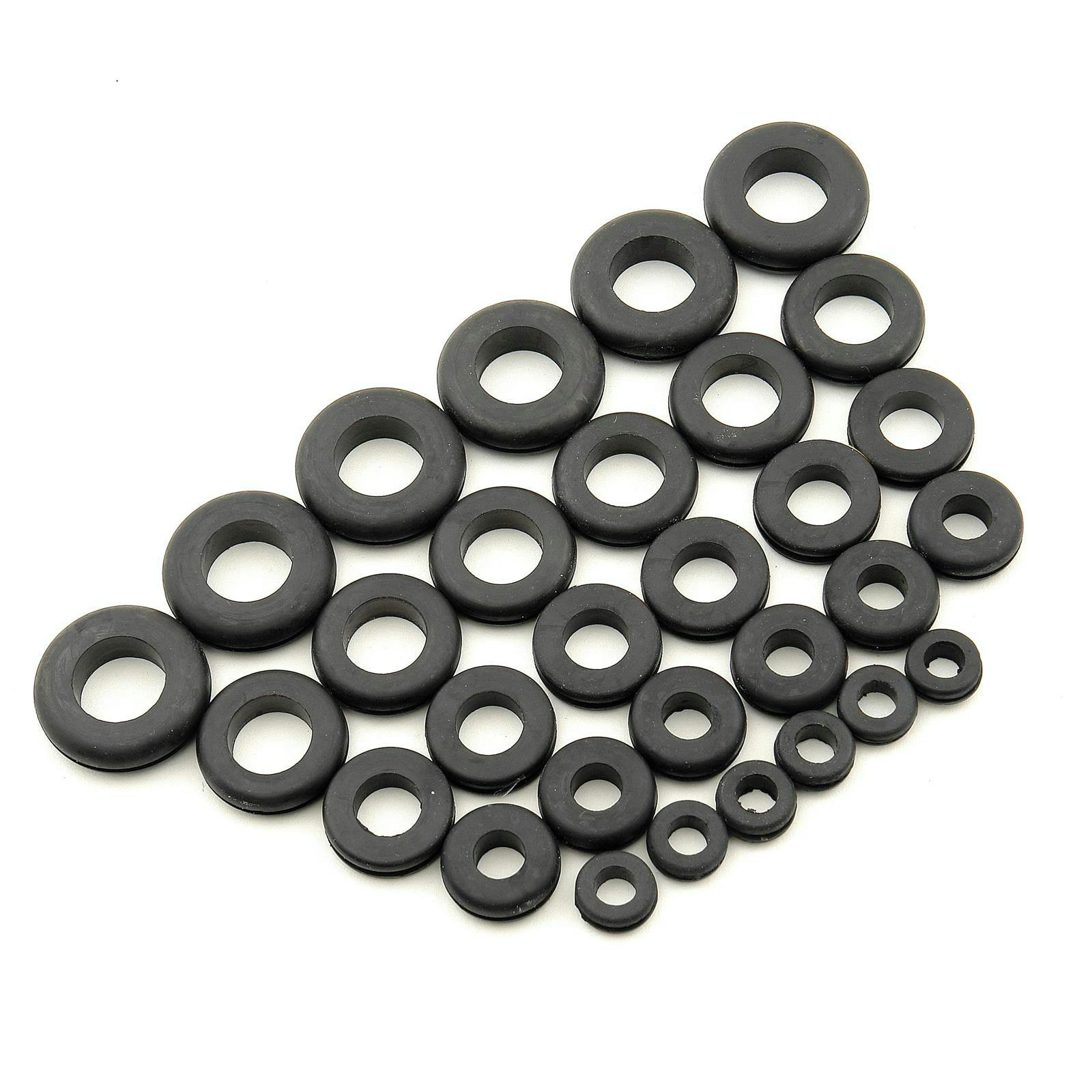 Mr Gasket 3706 Grommet Assortment, Rubber, Package of 30