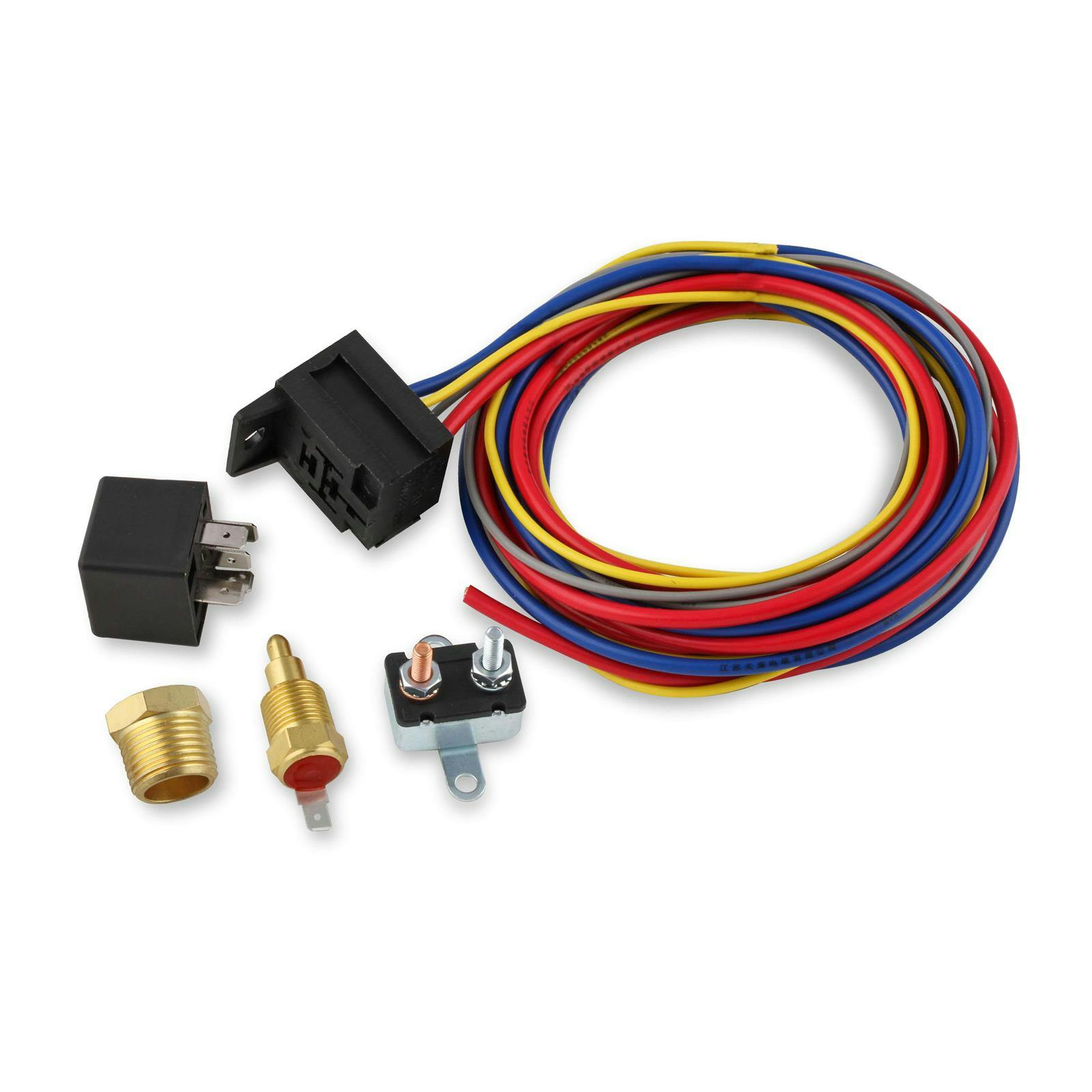 Mr Gasket 40102G Electric Fan Harness and Relay Kit, 185 Degree