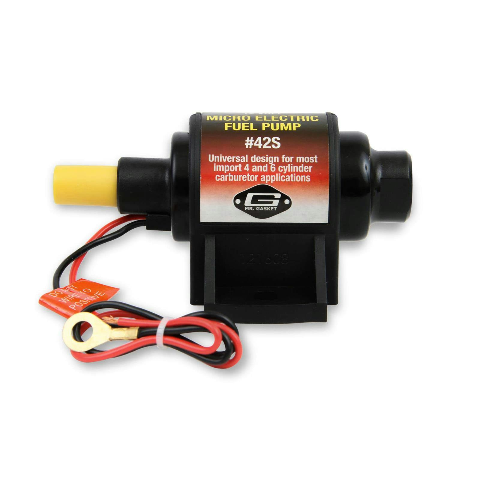 Mr Gasket 42S Electric Fuel Pump, 2 PSI/3.5 PSI, 28 GPH