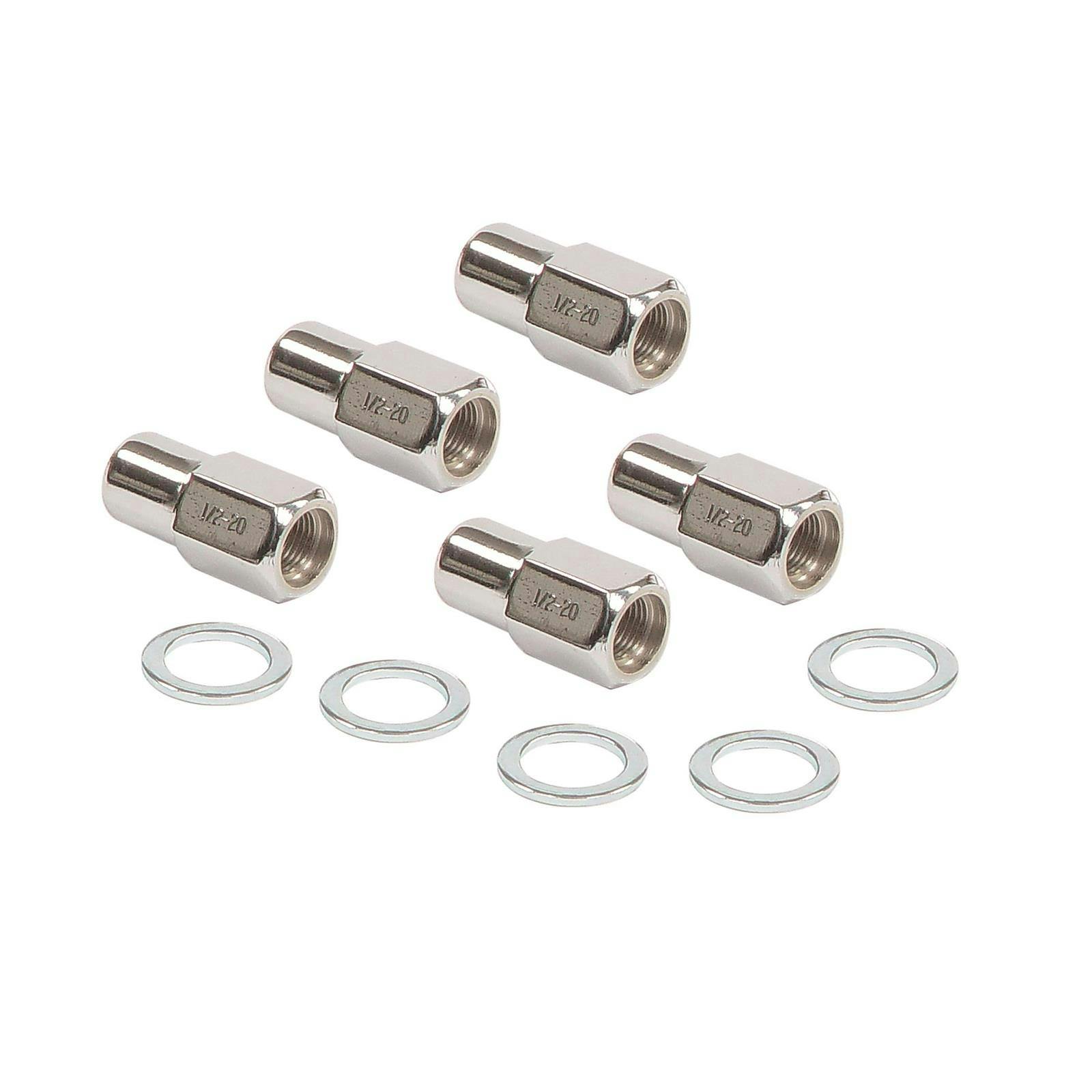 Mr Gasket 4301G Competition Open Lug Nuts, 1/2 Inch, Set of 5