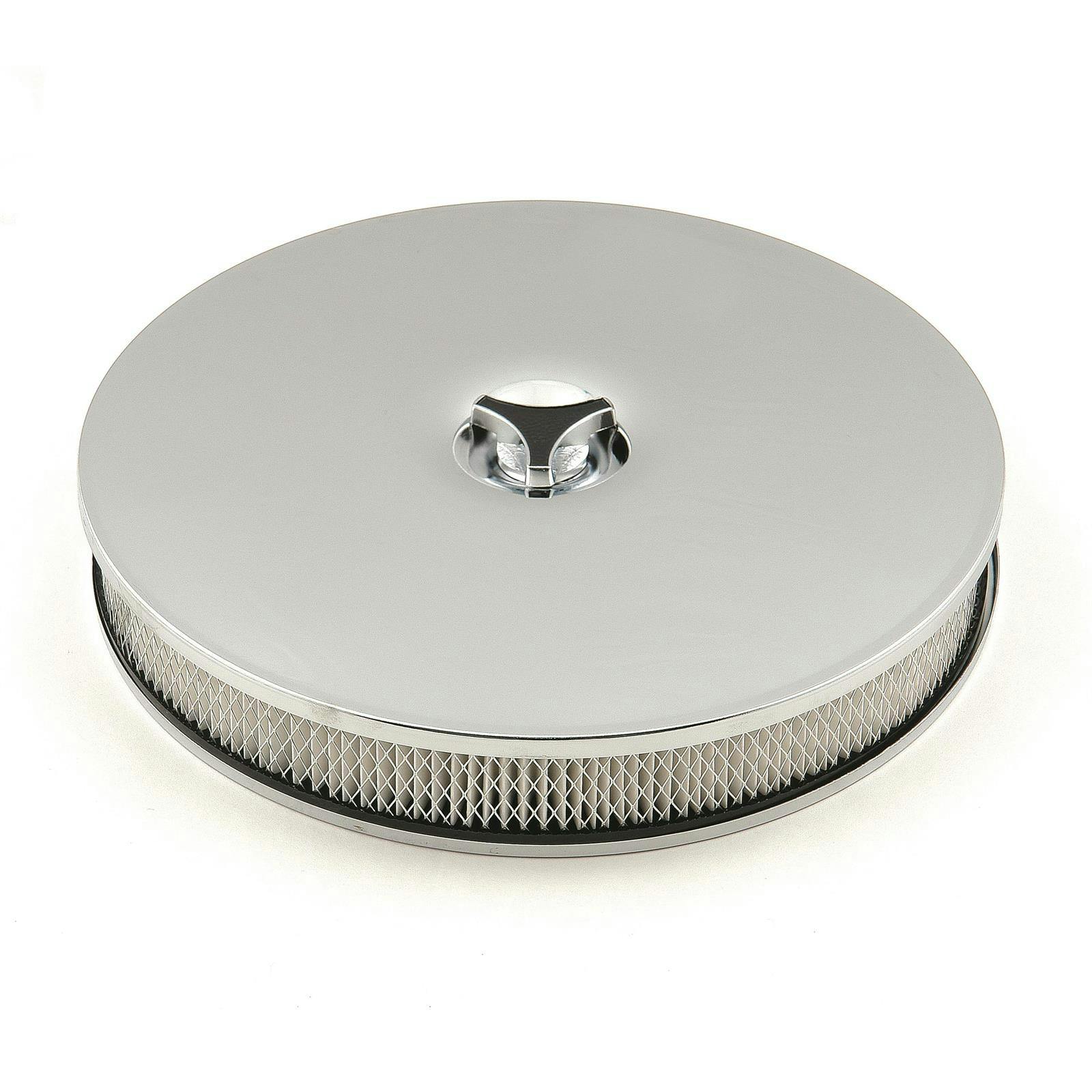 Mr Gasket 4339 Air Cleaner, Low Mount, 14 x 2-1/4 Inch