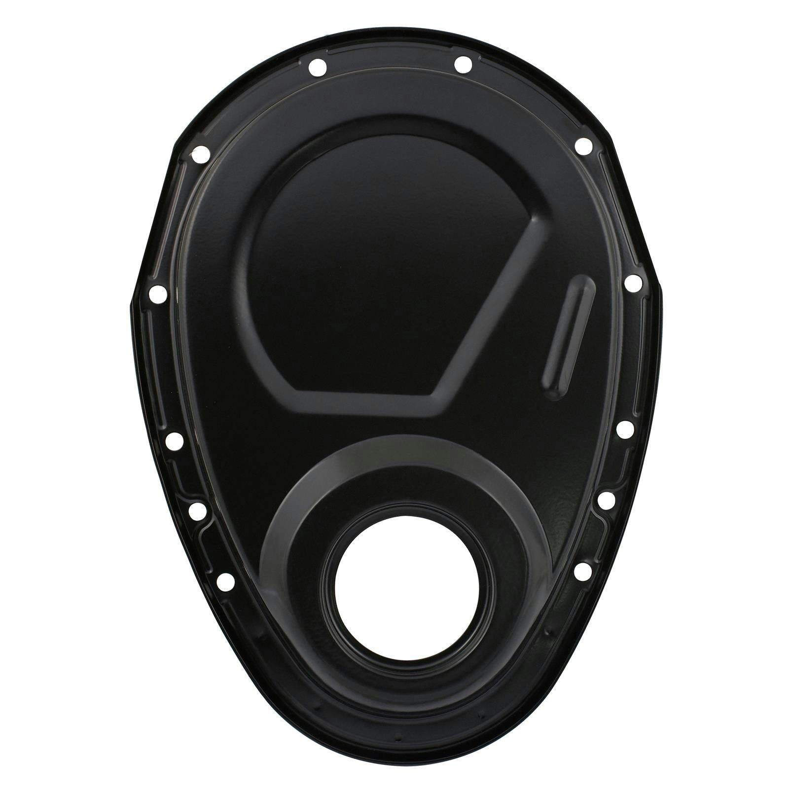 Mr Gasket 4590BP Timing Cover Kit, Flat Black, SBC