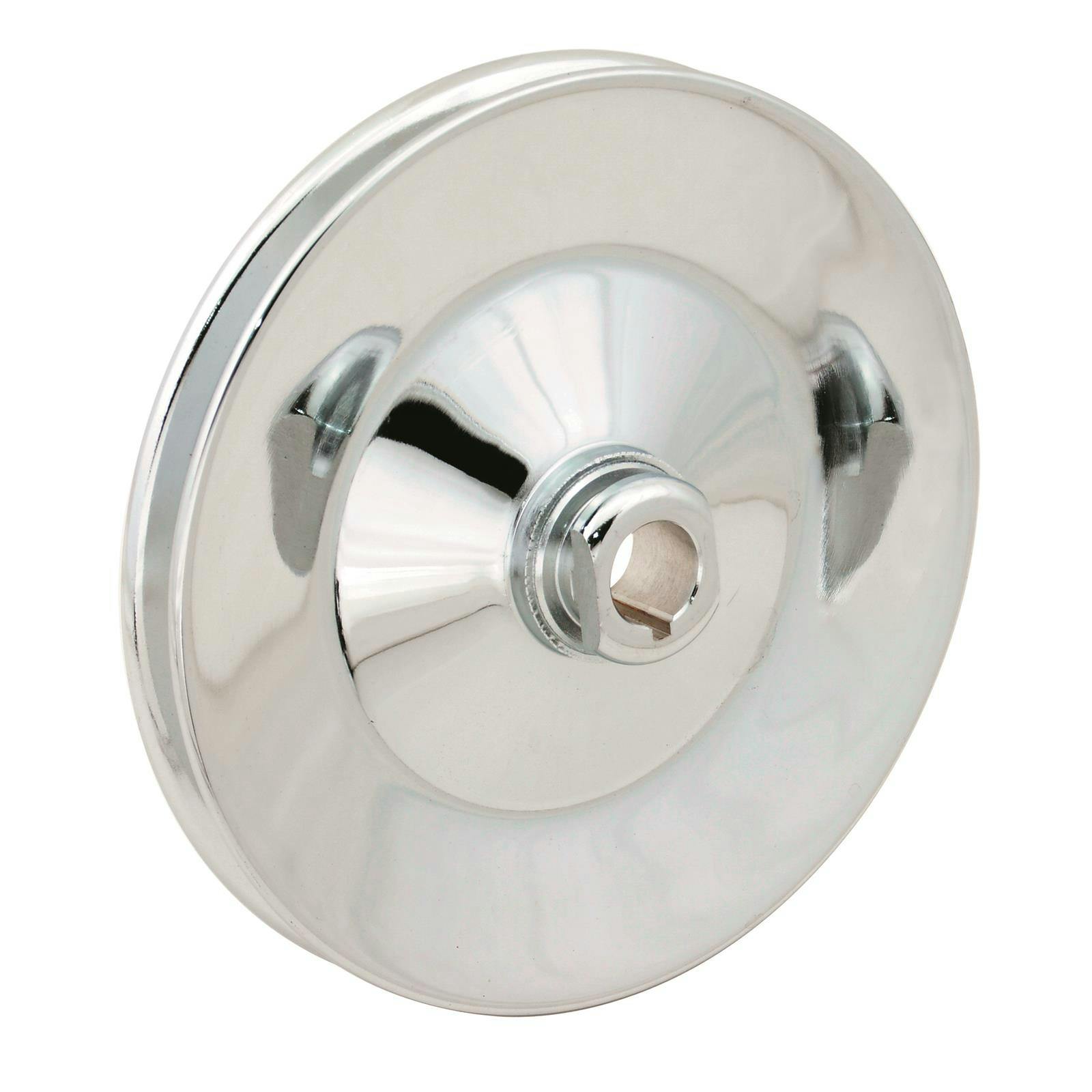 Mr Gasket 4948G Chrome Power Steering Pulley, Single Groove, 76-84 GM