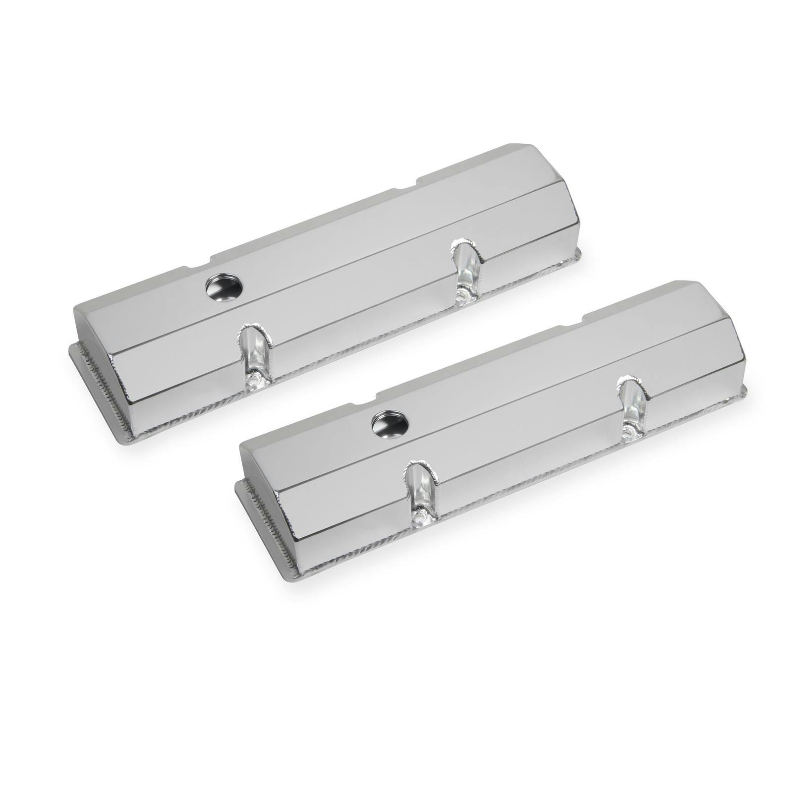 Mr Gasket 6817G Fabricated Aluminum Valve Covers, SBC, Silver