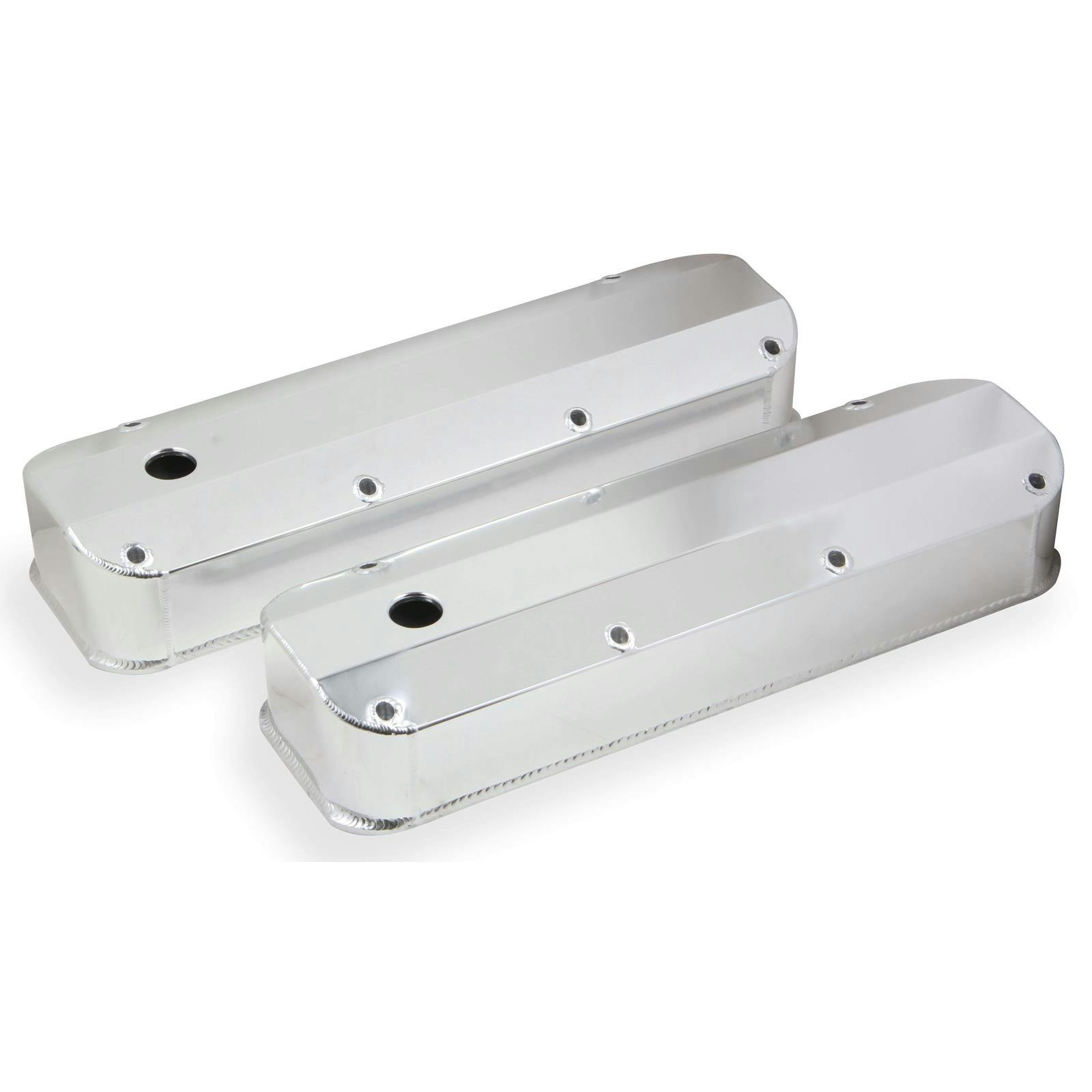 Mr Gasket 6874G Fabricated Aluminum Valve Covers, BBF, Silver