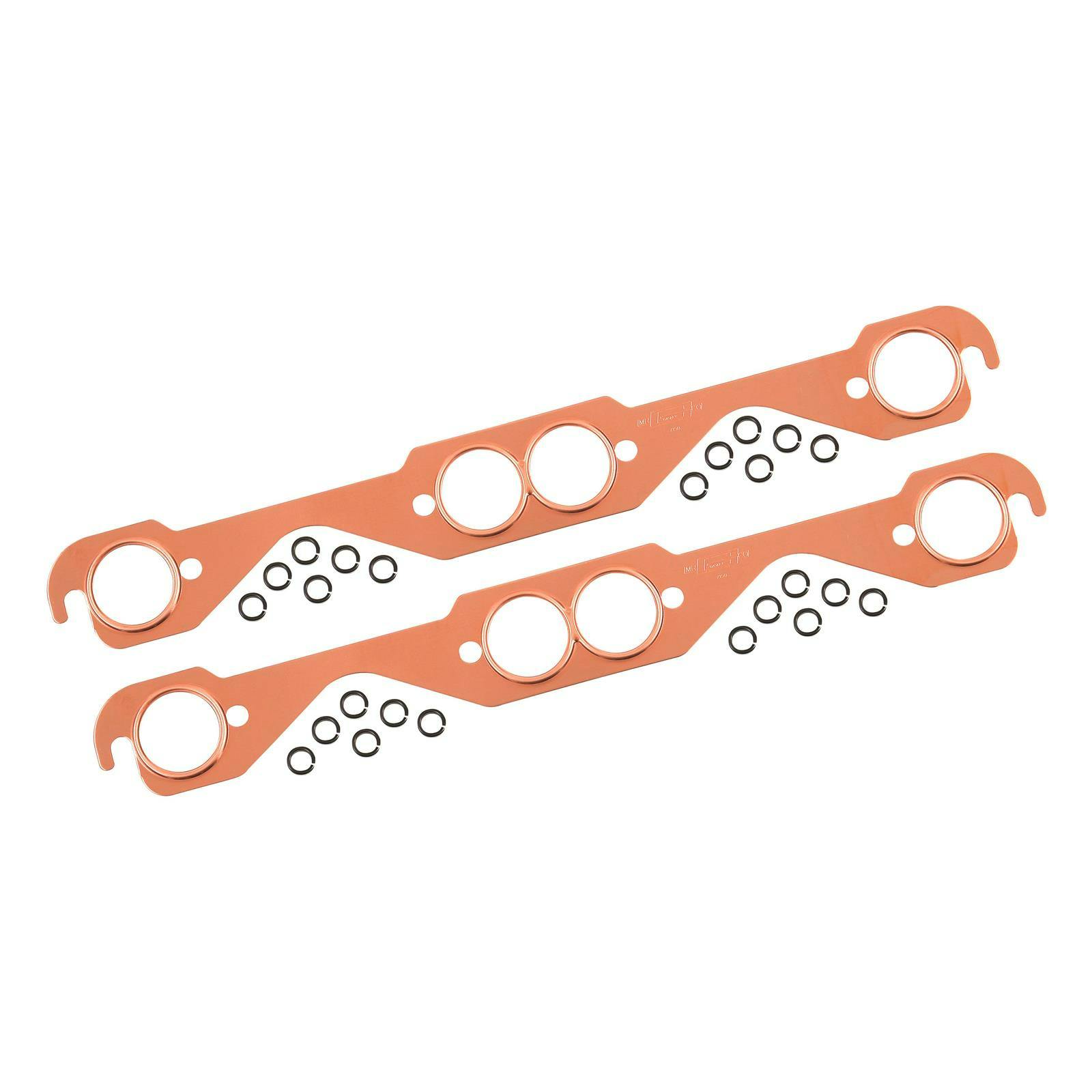 Mr Gasket 7150MRG Exhaust Gaskets, Small Block Chevy, Round Ports