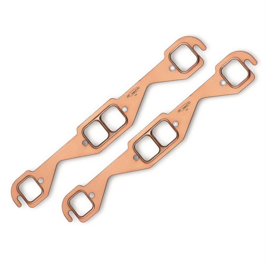 Mr Gasket 7153 Exhaust Gaskets, Small Block Chevy, Copper-Seal
