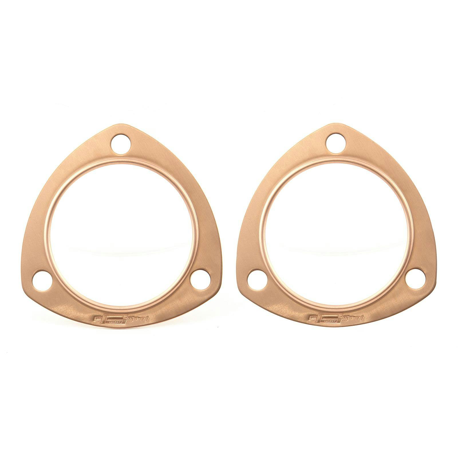 Mr Gasket 7177C Collector Gaskets, Copper, Triangle, 3 Inch
