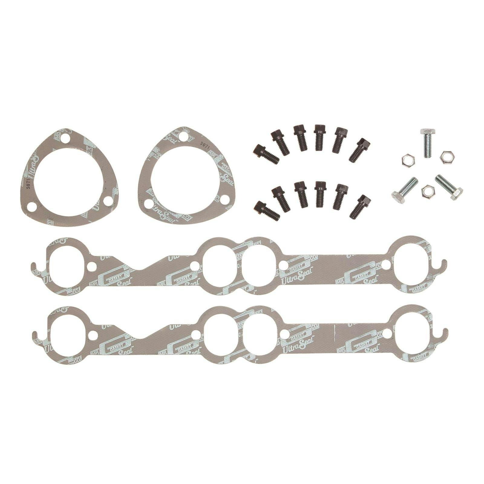 Mr Gasket 7652G Header Install Kit, Small Block Chevy, Oval Ports