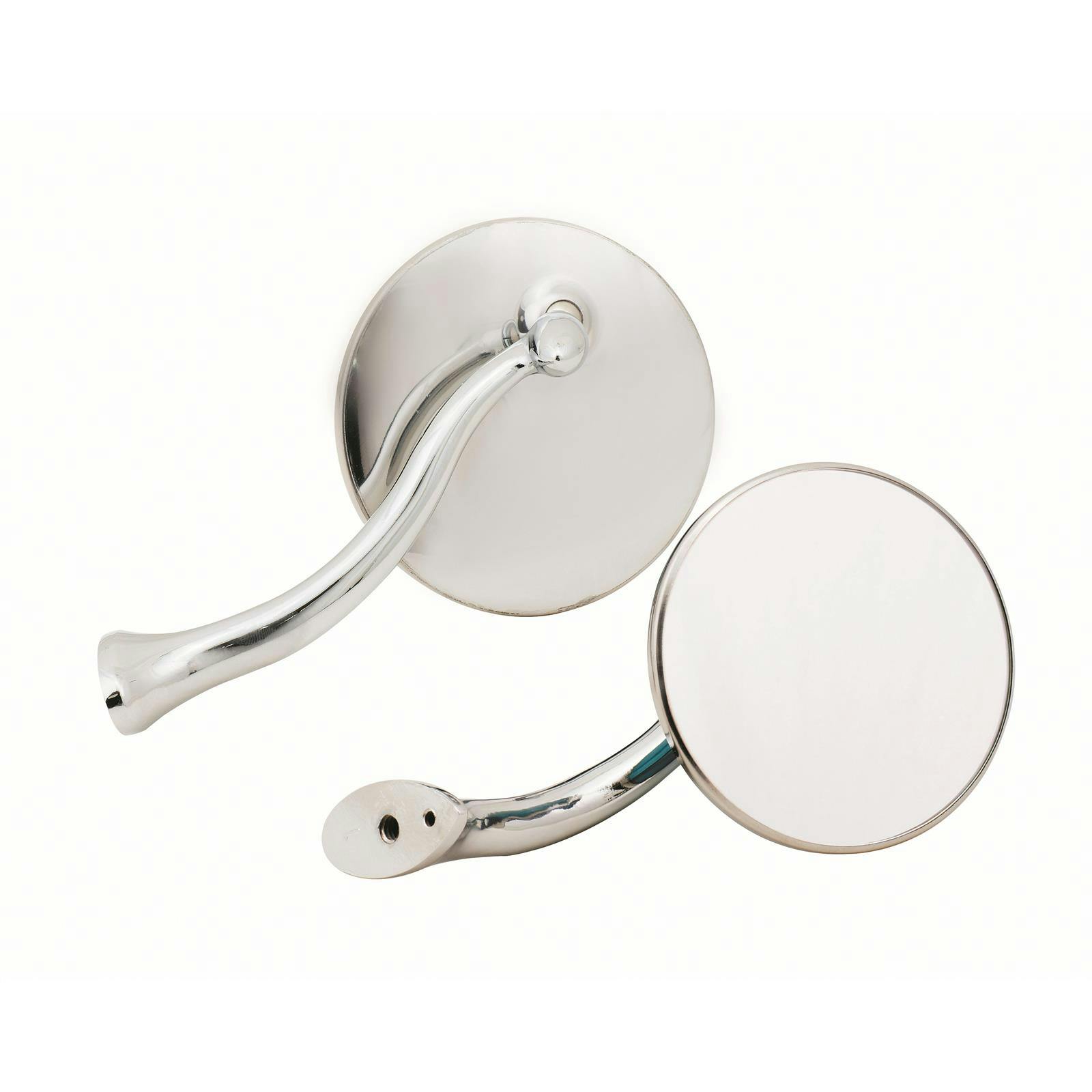 Mr Gasket 8218GMRG Stainless Swan Neck Rear View Mirror, 4 Inch