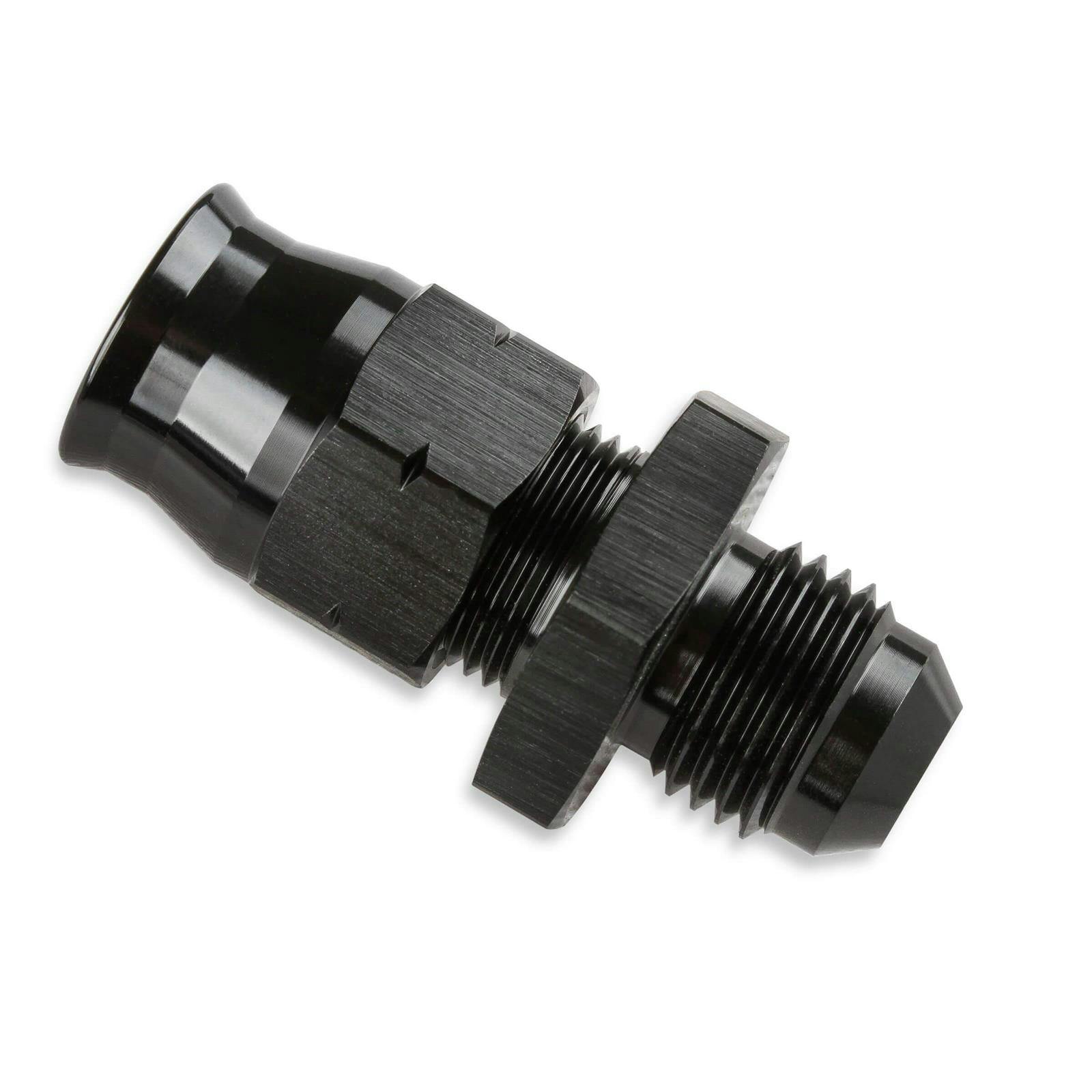 Mr Gasket 892006-BL Tube Adapter -6 AN Male to 3/8 Tubing, Black