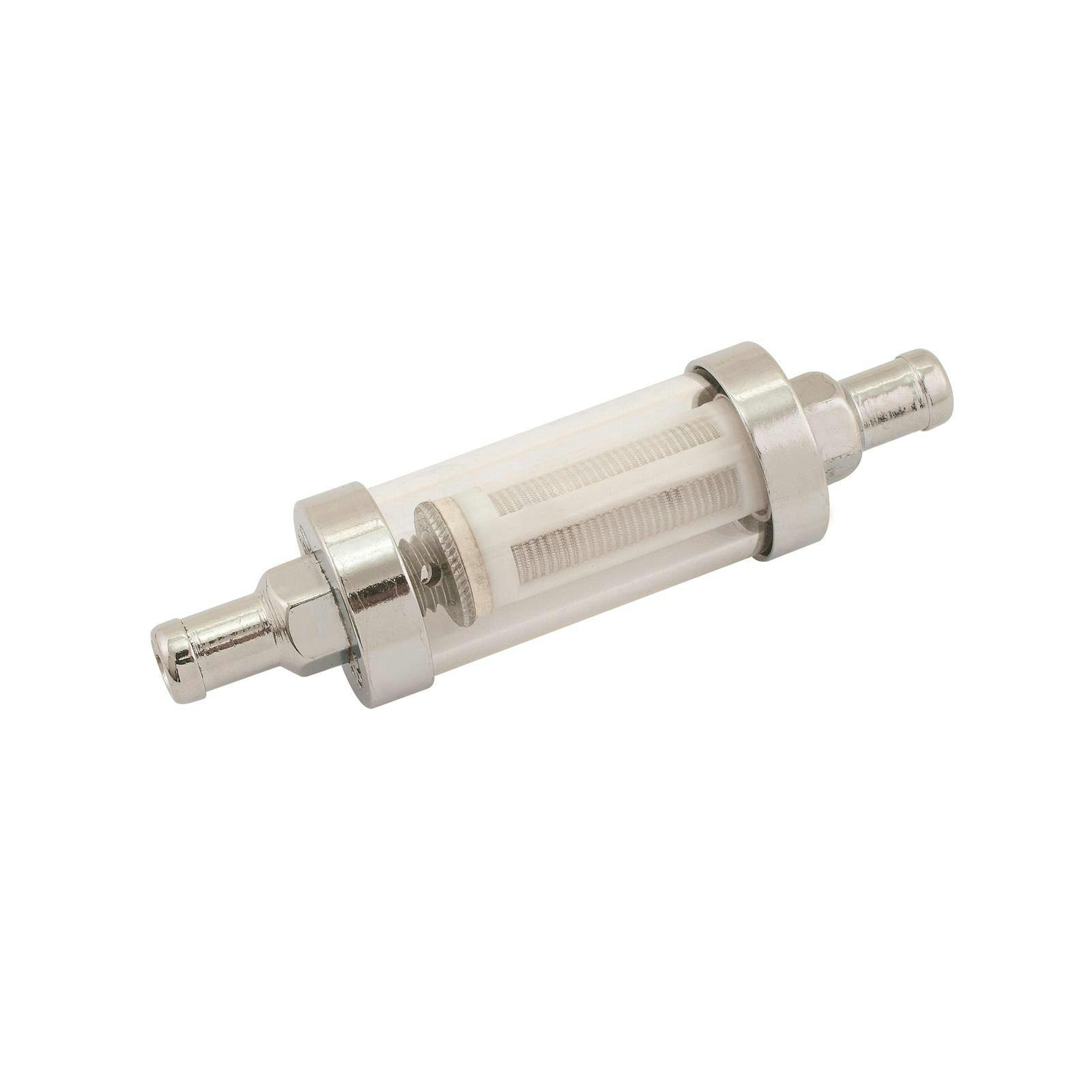 Mr Gasket 9748 Inline Fuel Filter, Clearview, 3/8 Inch, 10 PSI