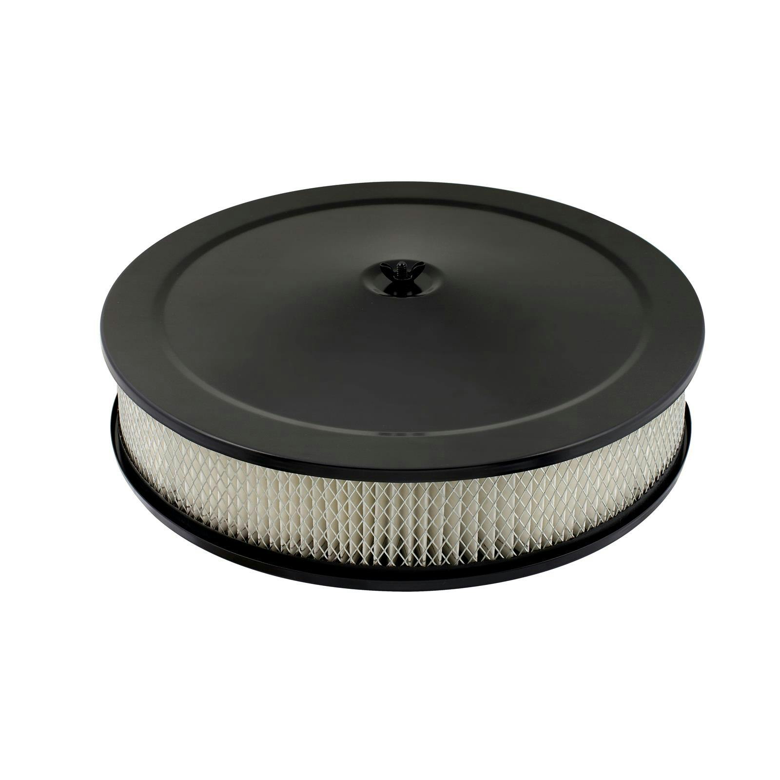 Mr Gasket 9790BP Competition Air Cleaner, Flat Black, 14 Inch