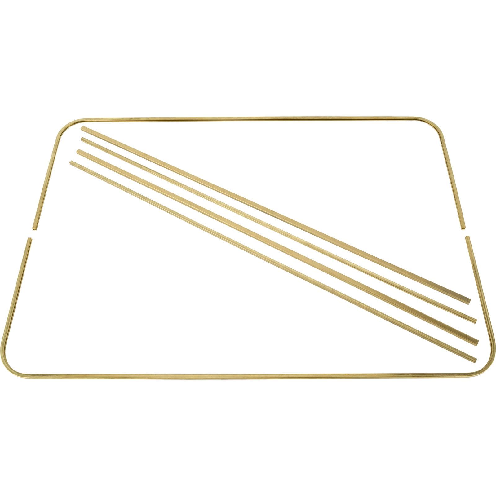 1909-12 Ford Model T Brass Glass Setting Channel for Open Cars