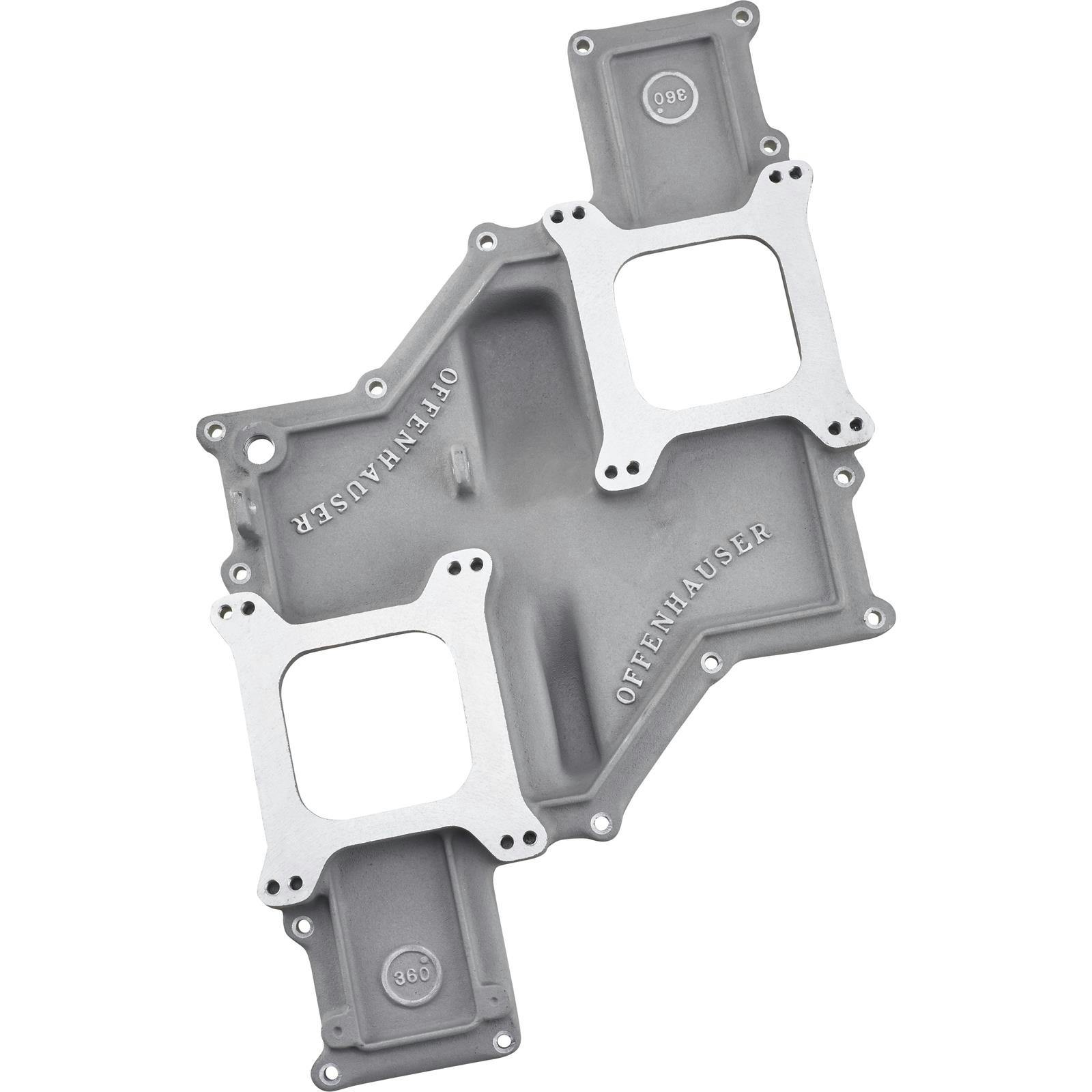 Offenhauser 5903 Low Profile Intake Top, Dual Quad, SBC