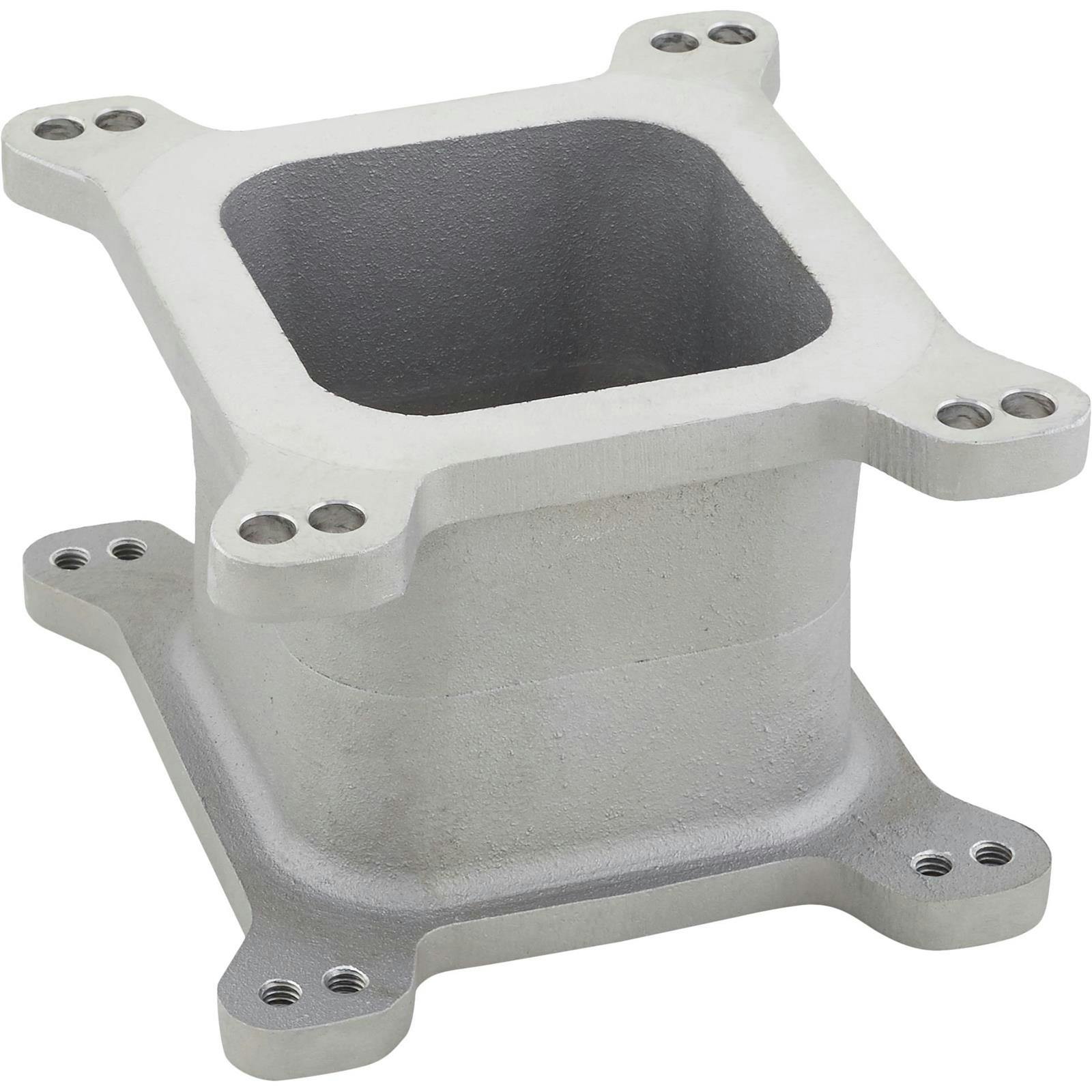 Speedway Aluminum Open 4-Barrel Carburetor Spacer, 4 Inch