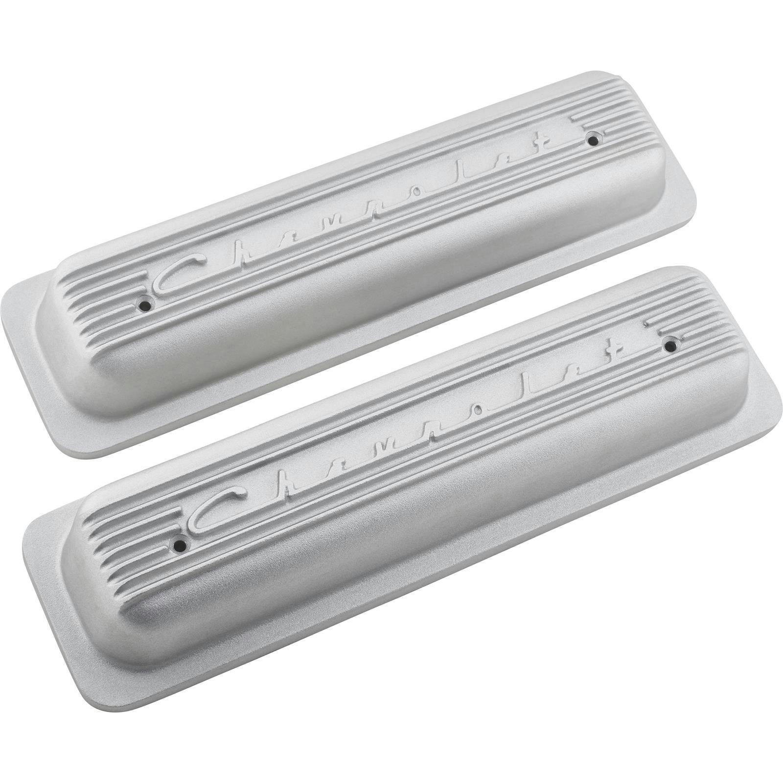 Finned 1987-98 Small Block Chevrolet Centerbolt Valve Covers, Plain
