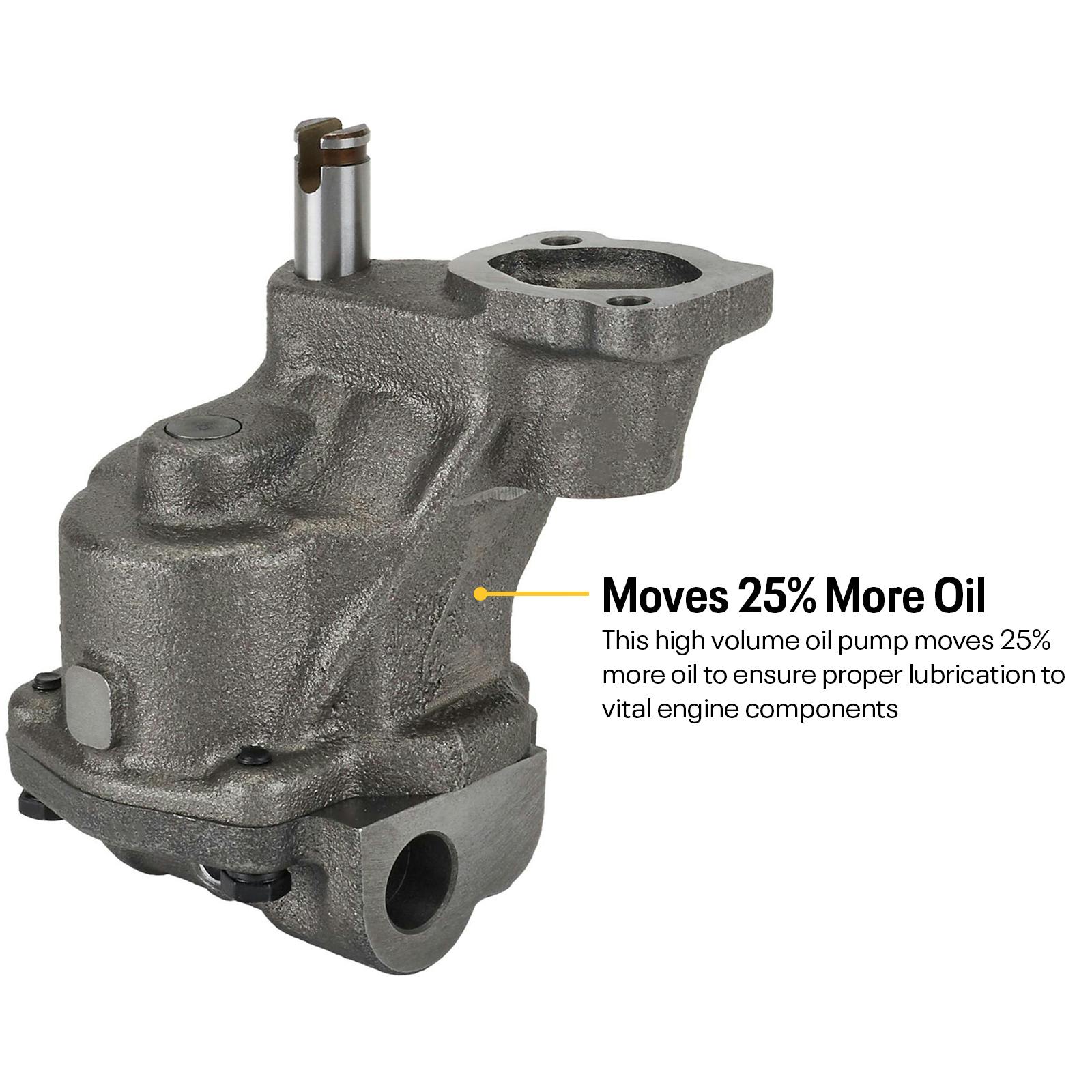 High Volume Small Block Chevy SBC Oil Pump, 5/8 Pickup