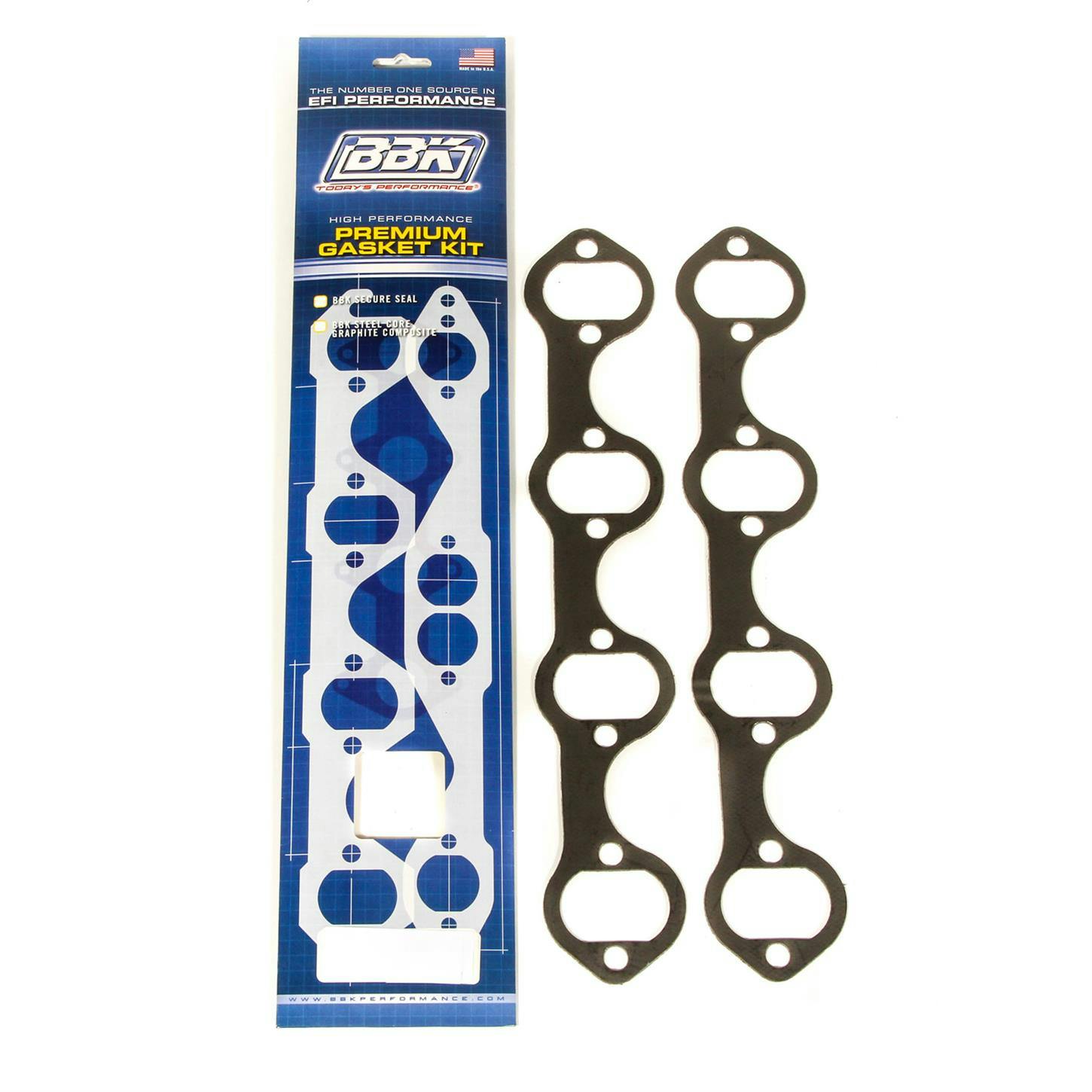 BBK 1400 Premium Header Gasket Set, SBF 302/351W, Oval 1-3/4"