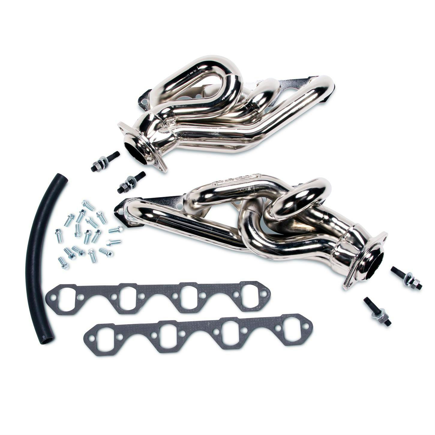 BBK 1512 Shorty Headers, 1986-93 Ford Mustang 5.0, Chrome