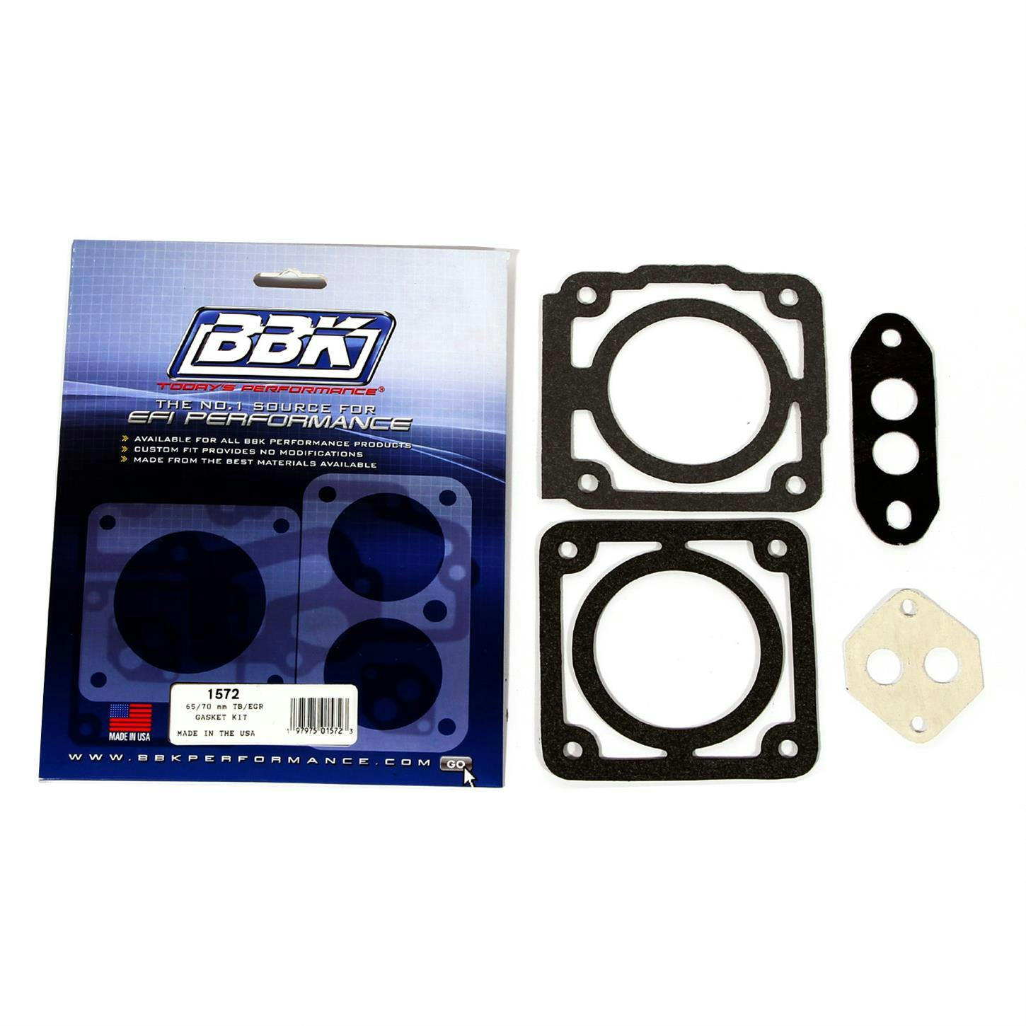 BBK 1572 Throttle Body Gasket Kit, 65/70mm, 86-93 Mustang V8