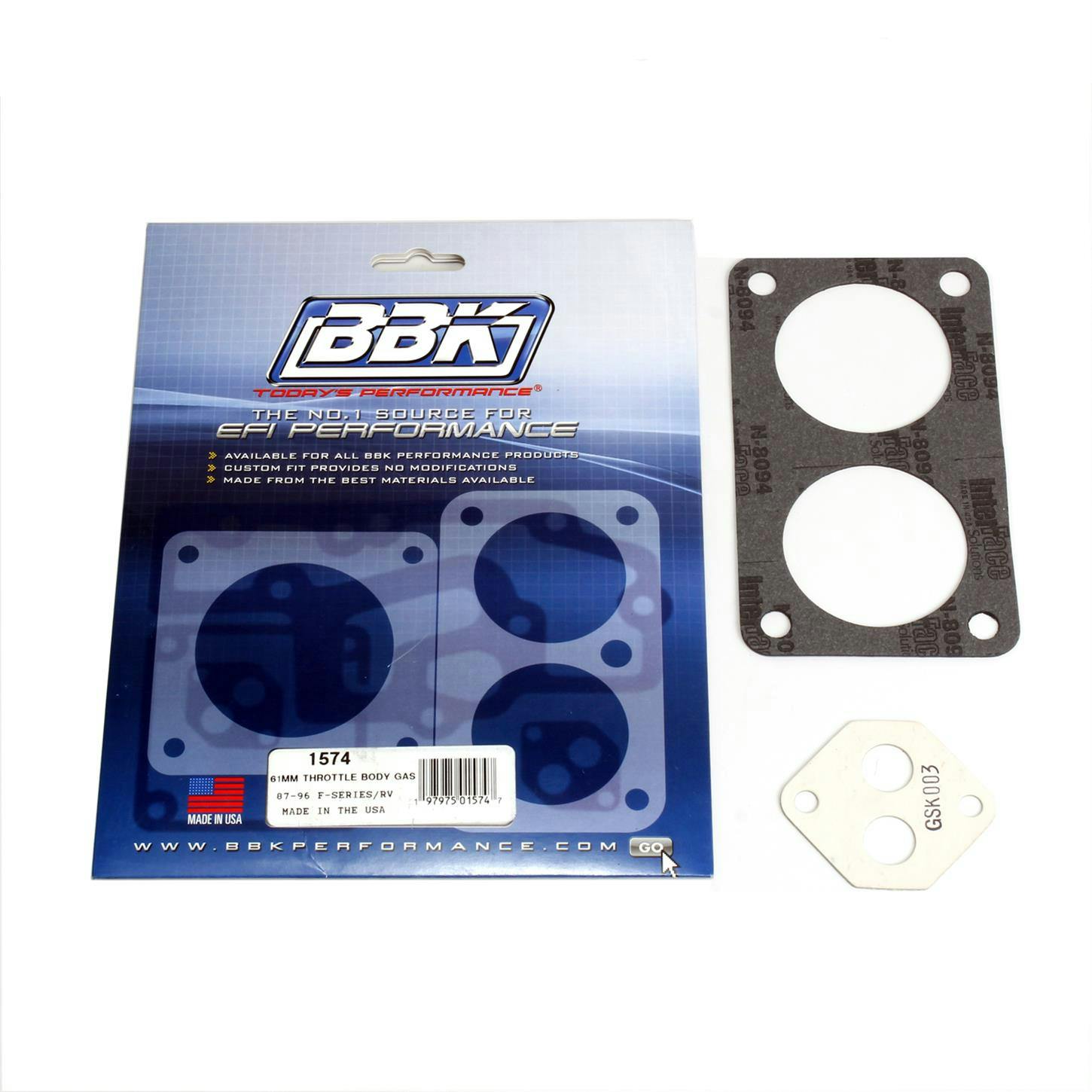 BBK 1574 Throttle Body Gasket Kit- 87-03 Ford 61MM