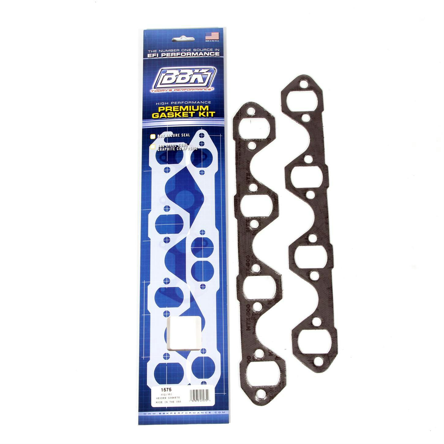BBK 1575 Premium Header Gasket Set, Ford 302/351, 1-5/8