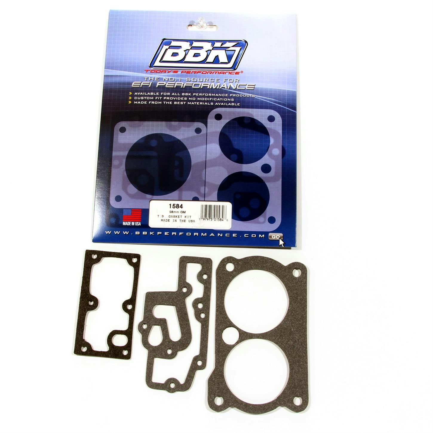 BBK 1584 Throttle Body Gasket, Twin 58mm, 85-88 GM 305/350 TPI