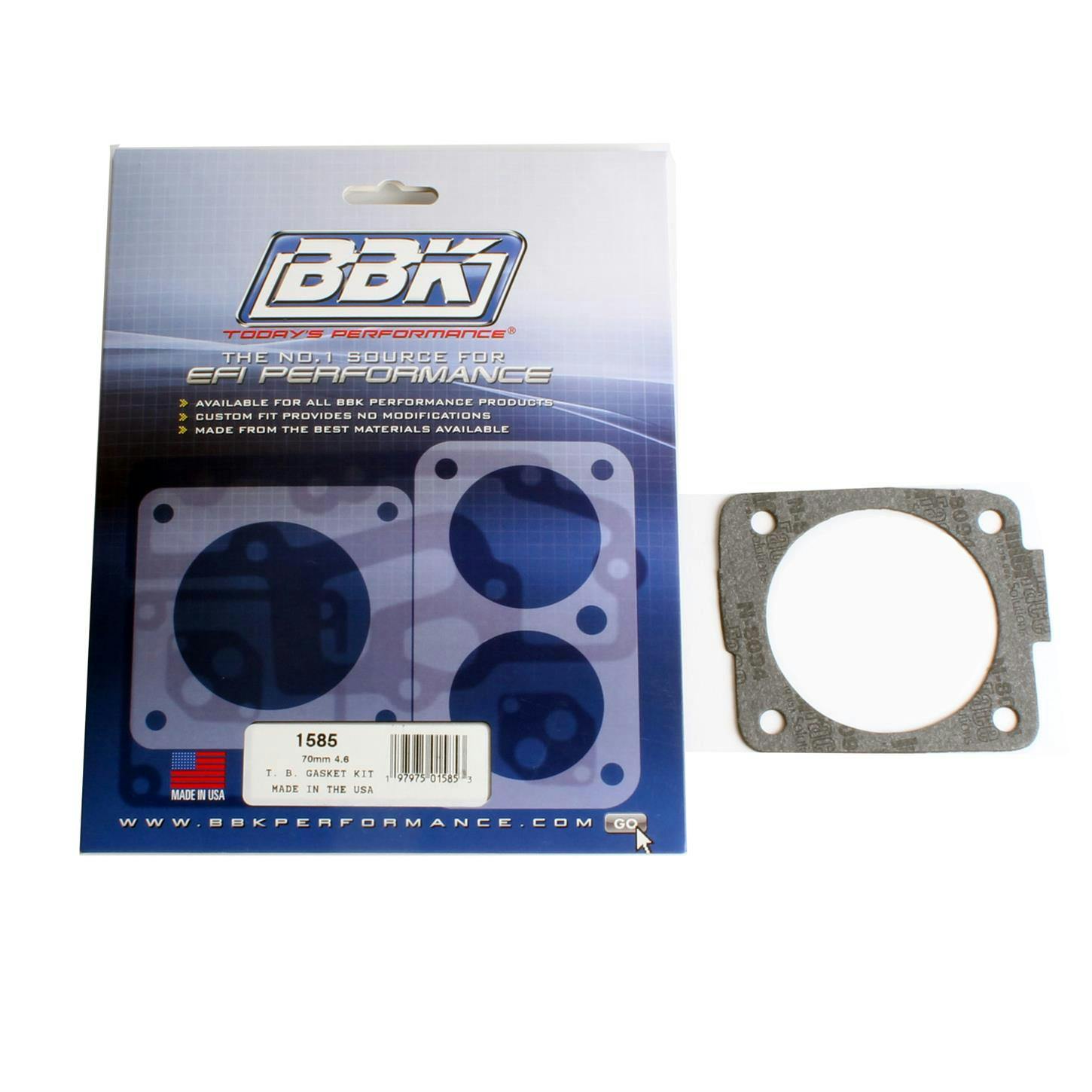 BBK 1585 Throttle Body Gasket Kit, 70/75mm, 96-04 Ford V8