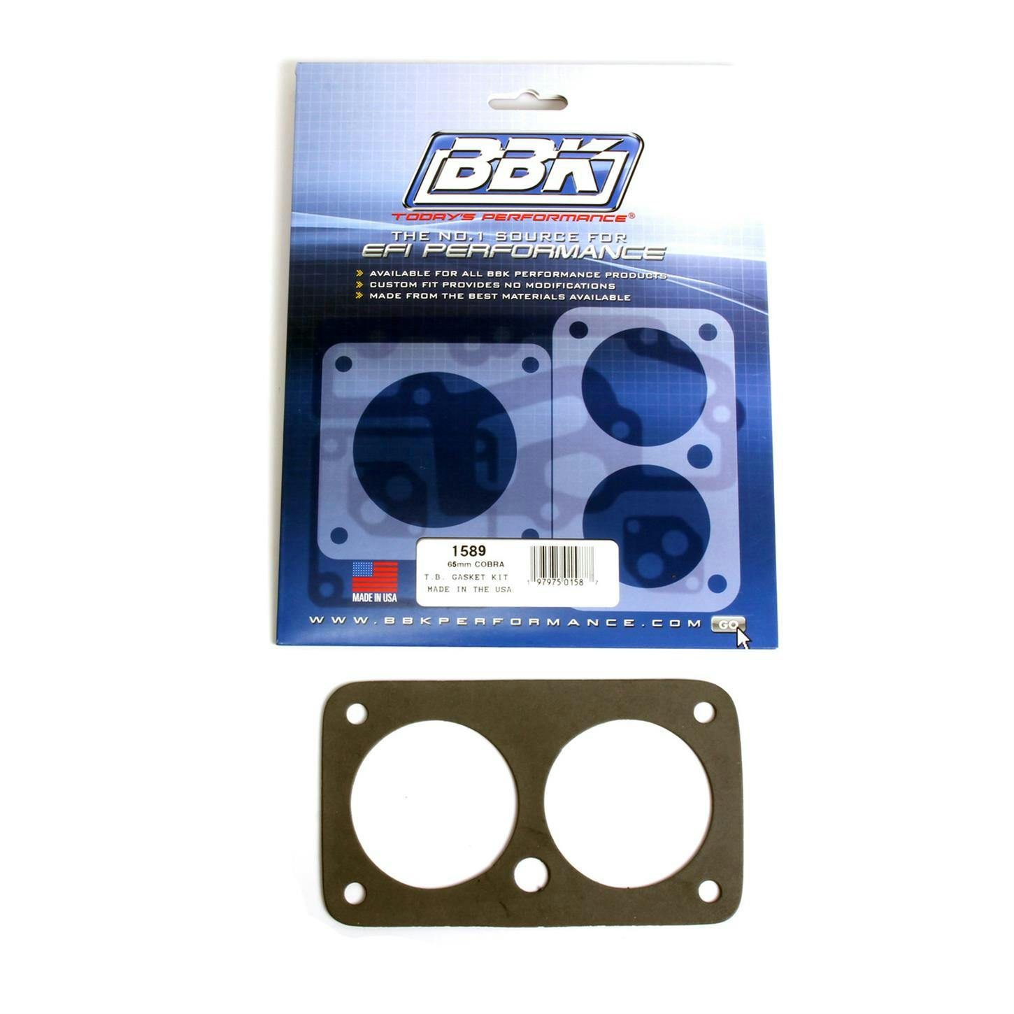 BBK 1589 Throttle Body Gasket Kit 65MM, 1996-2004 Mustang 4.6