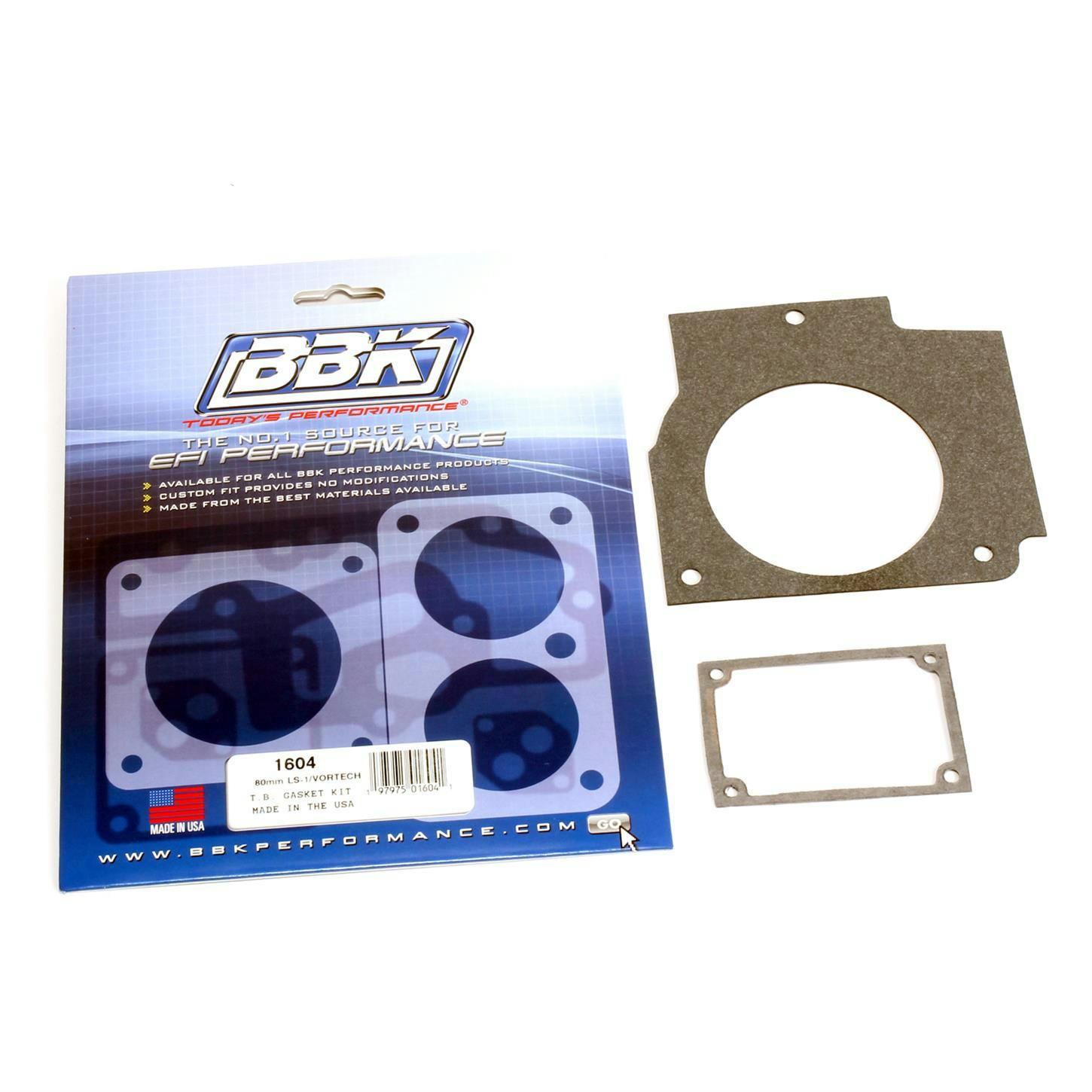 BBK 1604 Throttle Body Gasket Kit, 80mm, 98-03 GM LS1