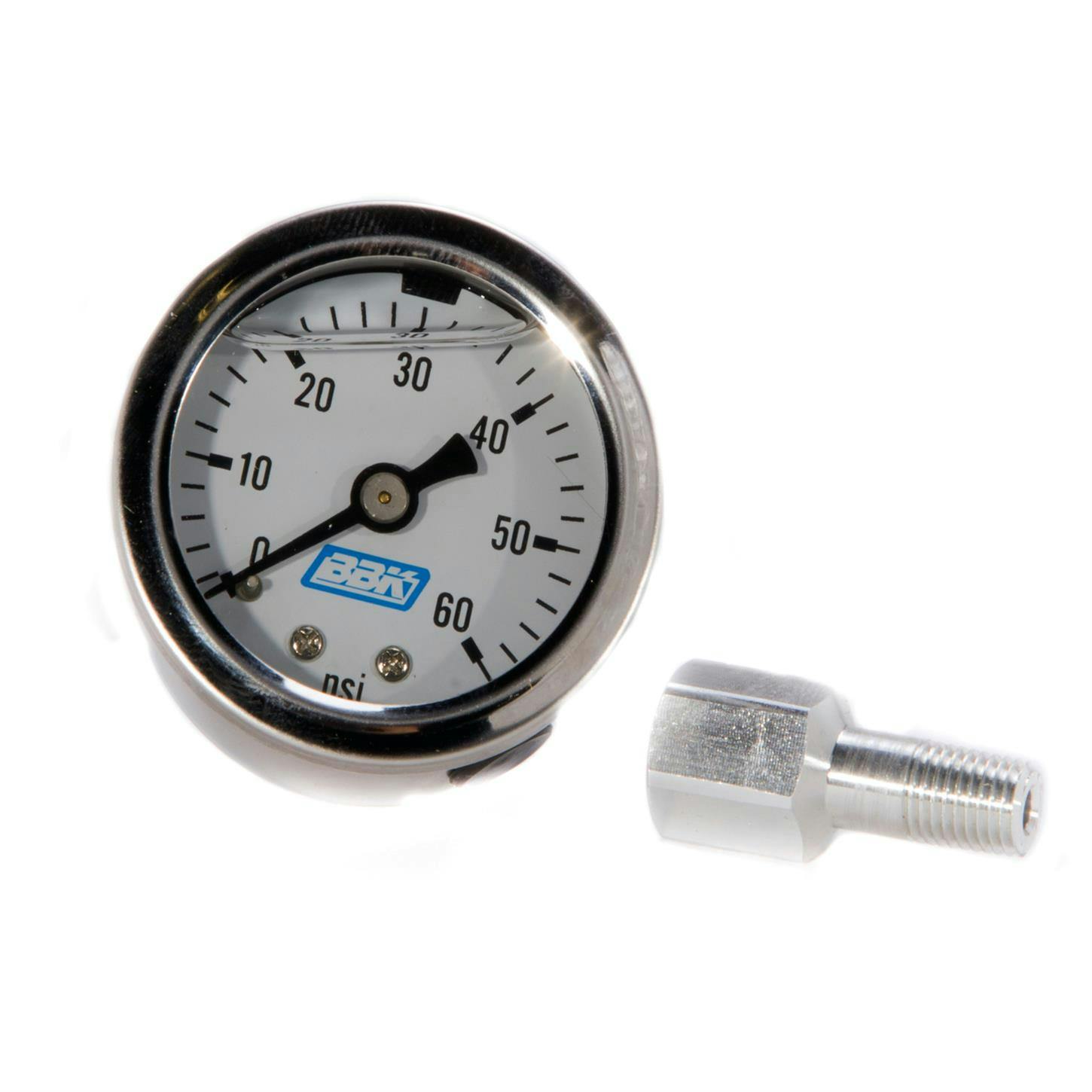 BBK 1617 Fuel Pressure Gauge & Adapter, 86-97 Mustangs