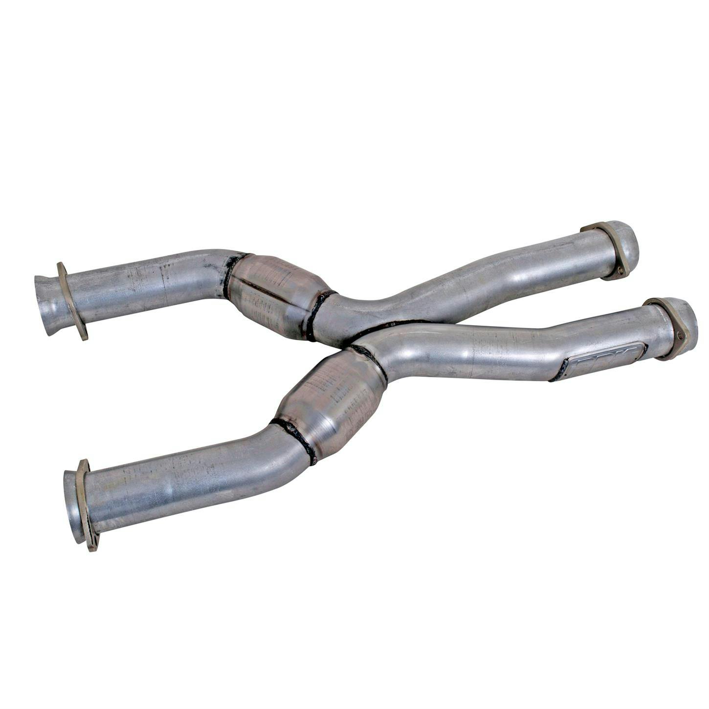 BBK 1786 1987-2004 Mustang Coyote Swap Short Mid X-Pipe With Cats
