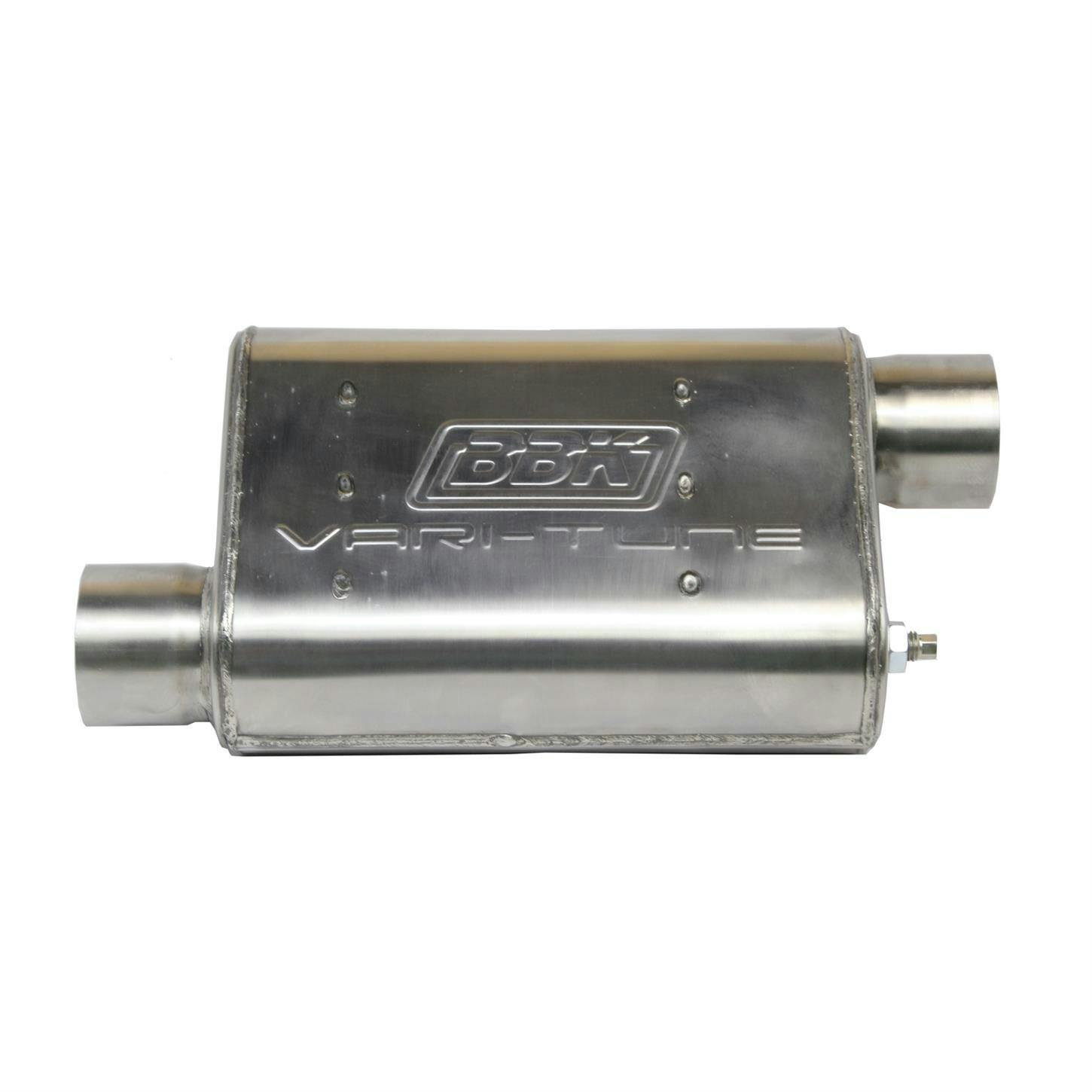 BBK 31025 Varitune Adjustable Muffler Double Offset, Stainless