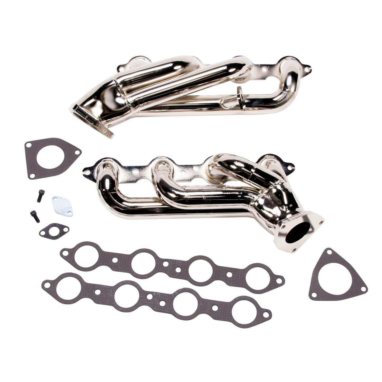 BBK 4006 Shorty Headers, Chrome, 1999-2013 GM Truck/SUV 6.0L