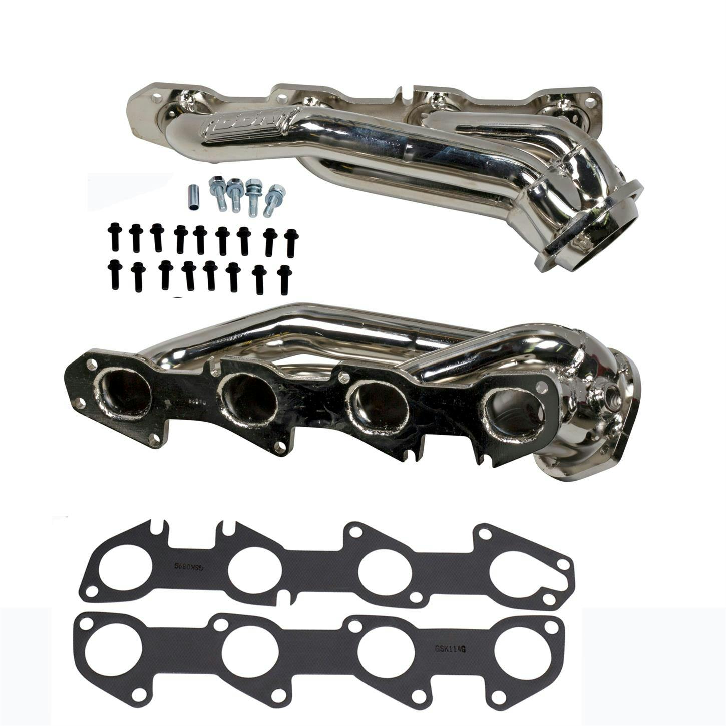 BBK 4028 300 Shorty Headers, Chrome, 2011-2019 Dodge 5.7L Hemi