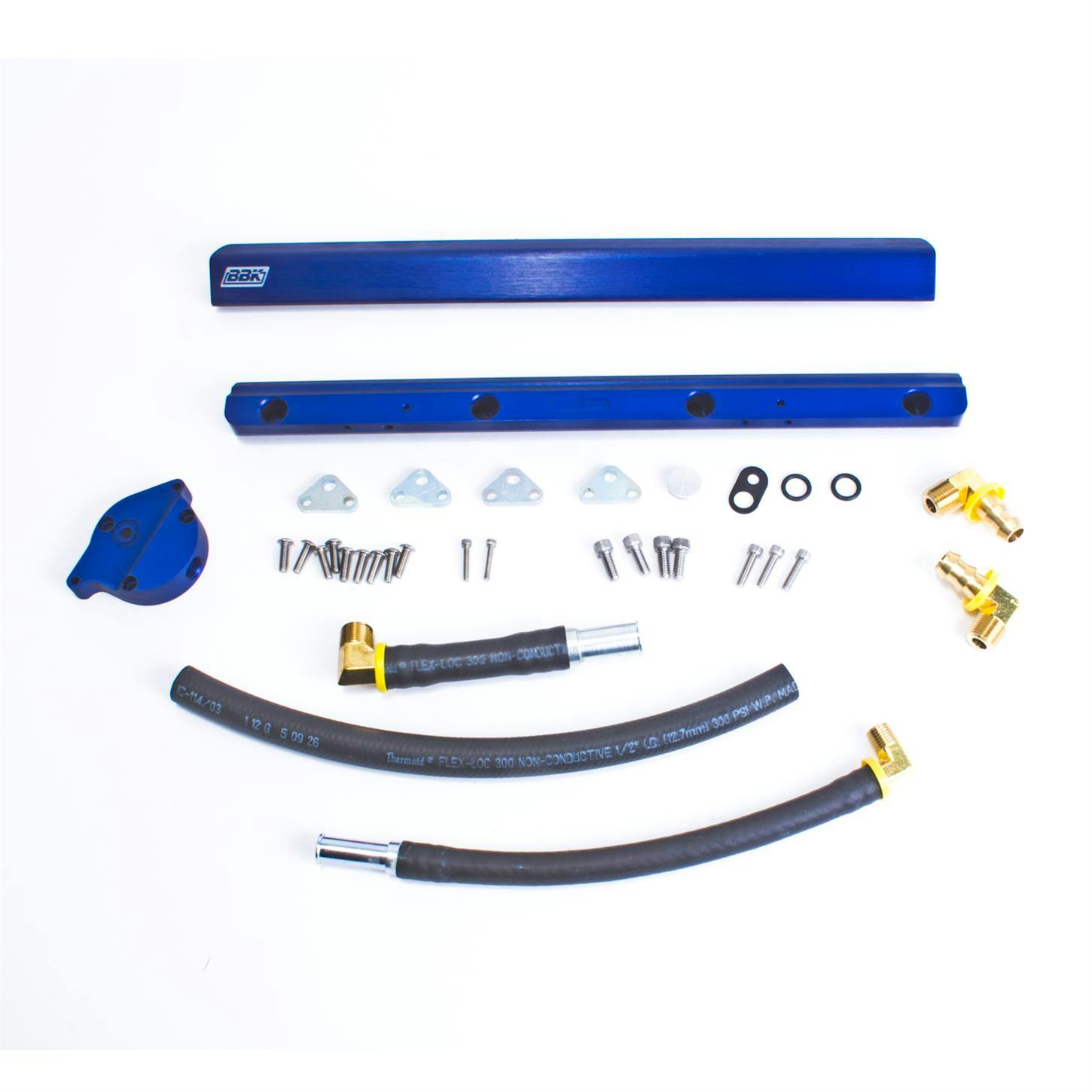 BBK 5010 High Flow Aluminum Fuel Rail Kit, 86-93 Mustang 5.0