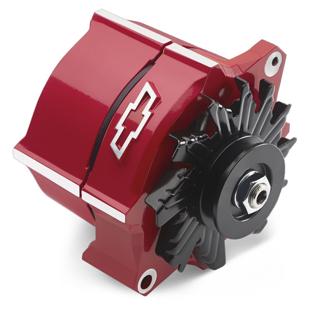Proform 141-150 Slant-Edge Alternator, GM 10SI, 100 Amp, Red