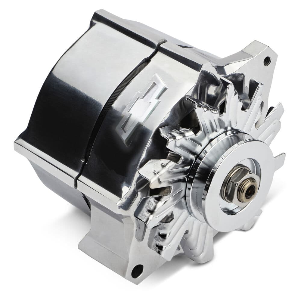 Proform 141-151 Slant-Edge Alternator, GM 10SI, 100 Amp, Silver