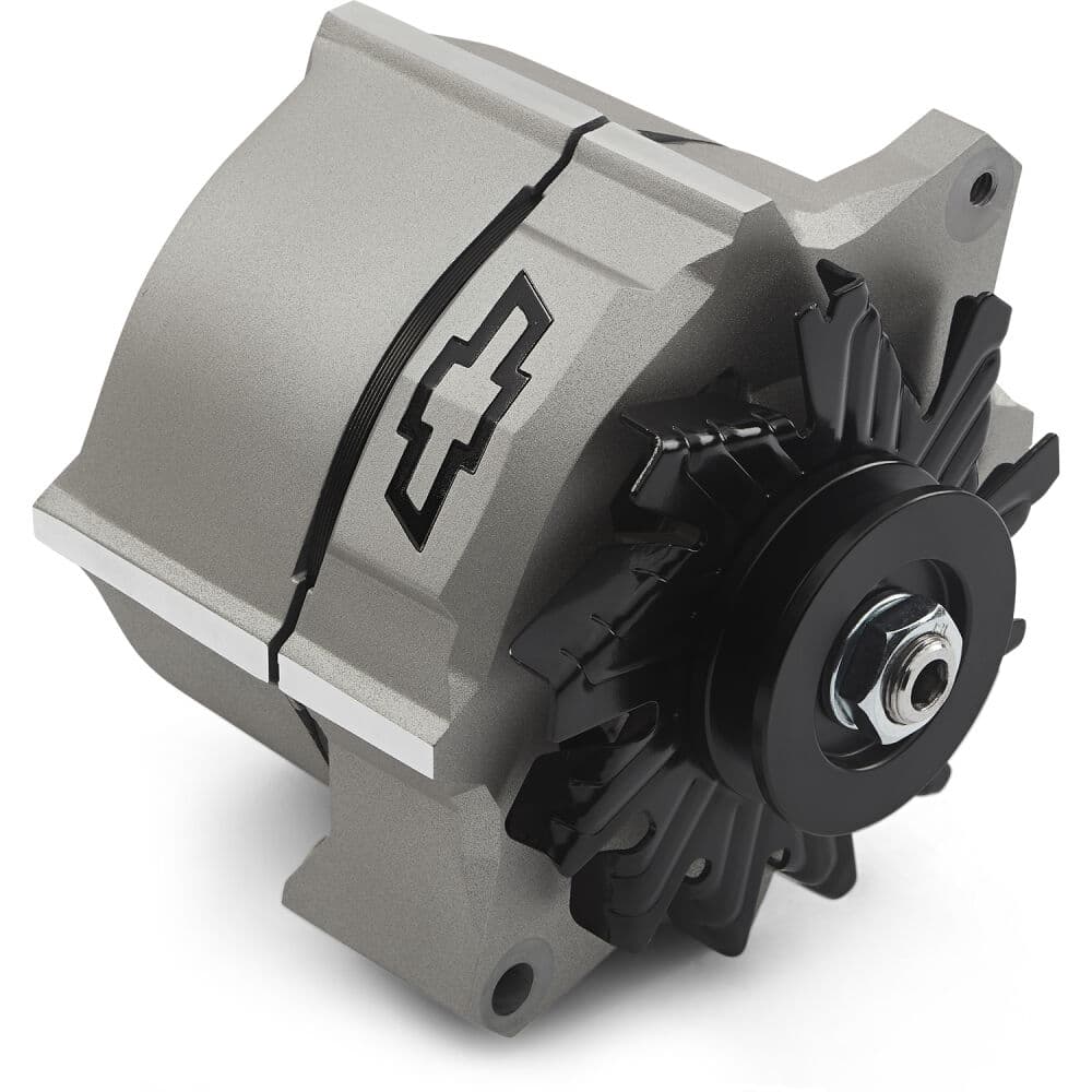 Proform 141-153 Slant-Edge Alternator, GM 10SI, 100 Amp, Gray